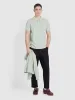 Reeves Zig Zag Tipped Collar Polo Shirt In Grove Green sold by Farah
