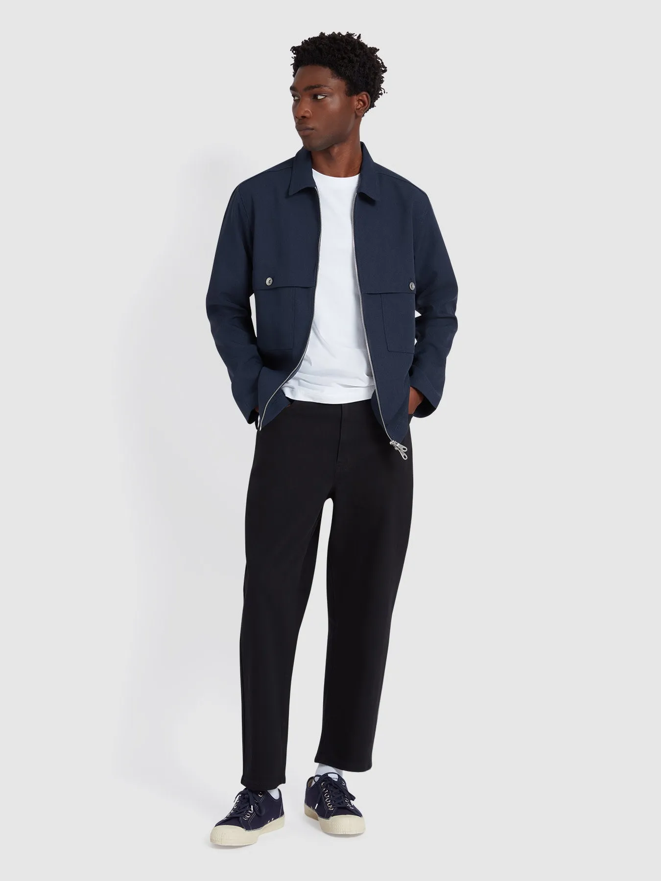 Sonny Overshirt In Ink Navy sold by Farah product image thumbnail 2