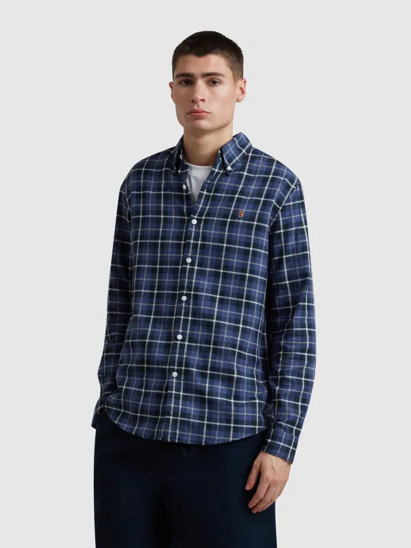 Macgregor Check Shirt In Sigil Blue made by Farah