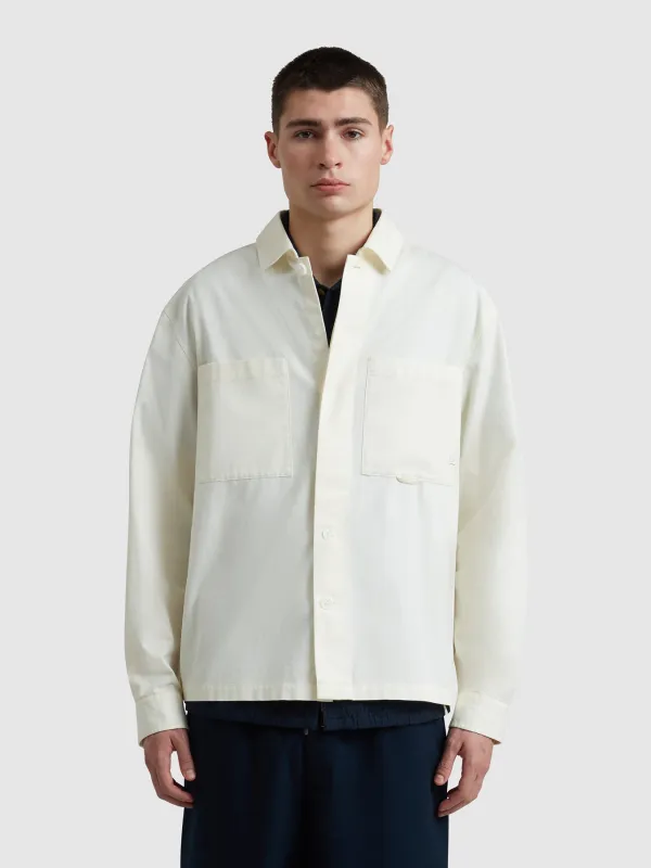 Aiden Overshirt In Ecru sold by Farah