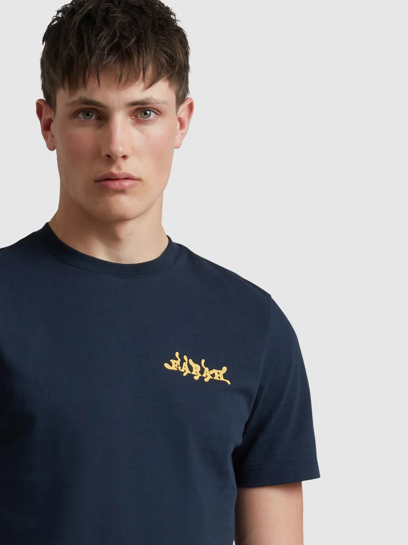 Amesbury Graphic T-Shirt In True Navy sold by Farah product image thumbnail 4