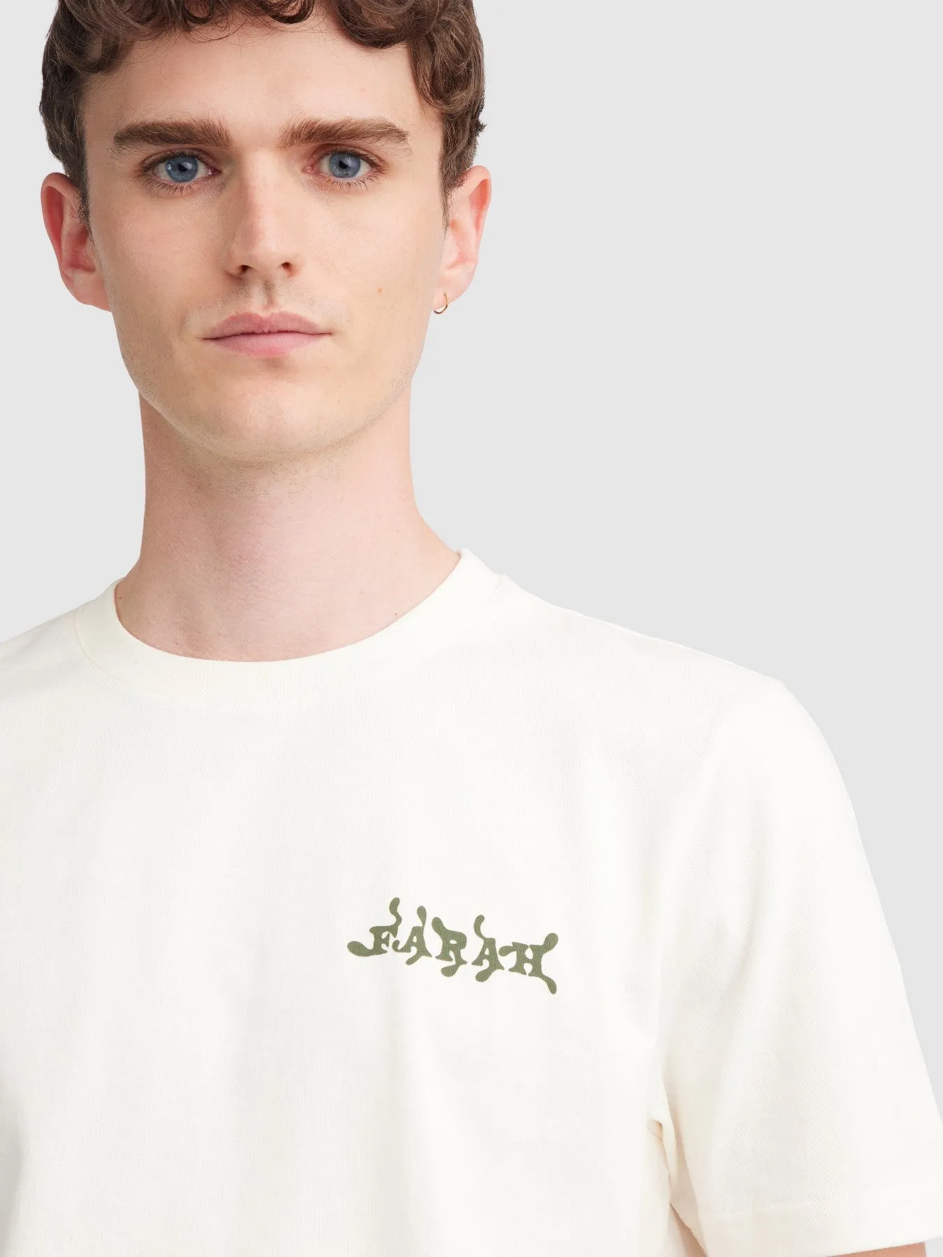 Amesbury Graphic T-Shirt In Ecru sold by Farah product image thumbnail 4