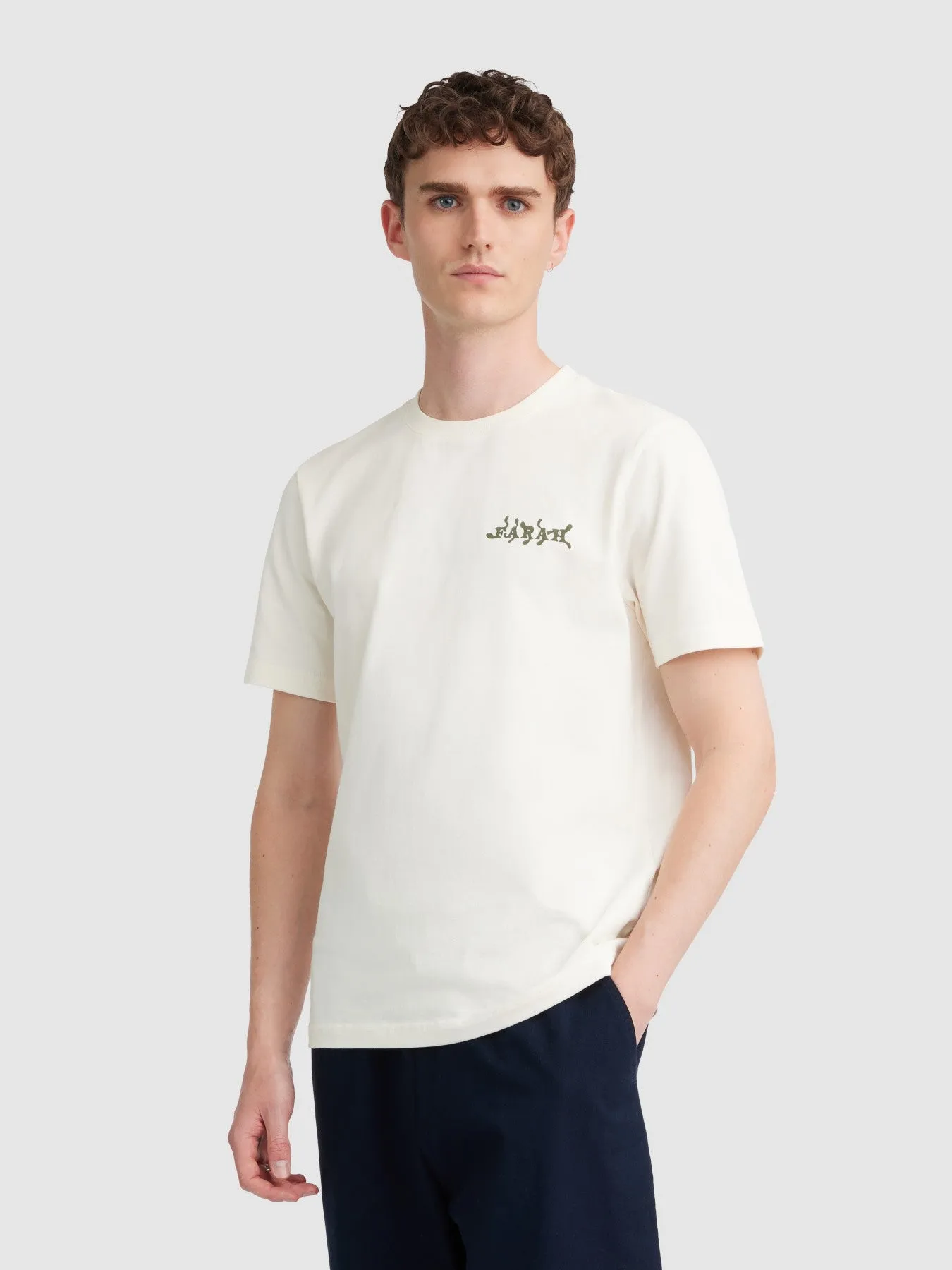Amesbury Graphic T-Shirt In Ecru sold by Farah product image thumbnail 2