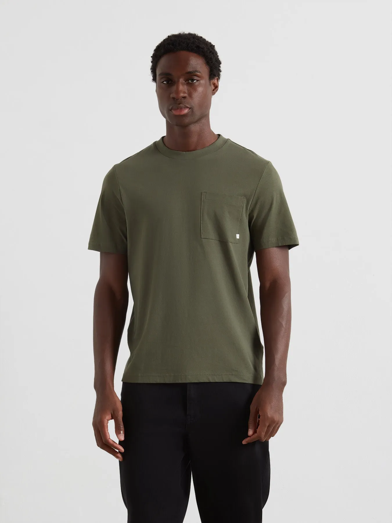 Stacy Pocket T-Shirt In Rosemary sold by Farah