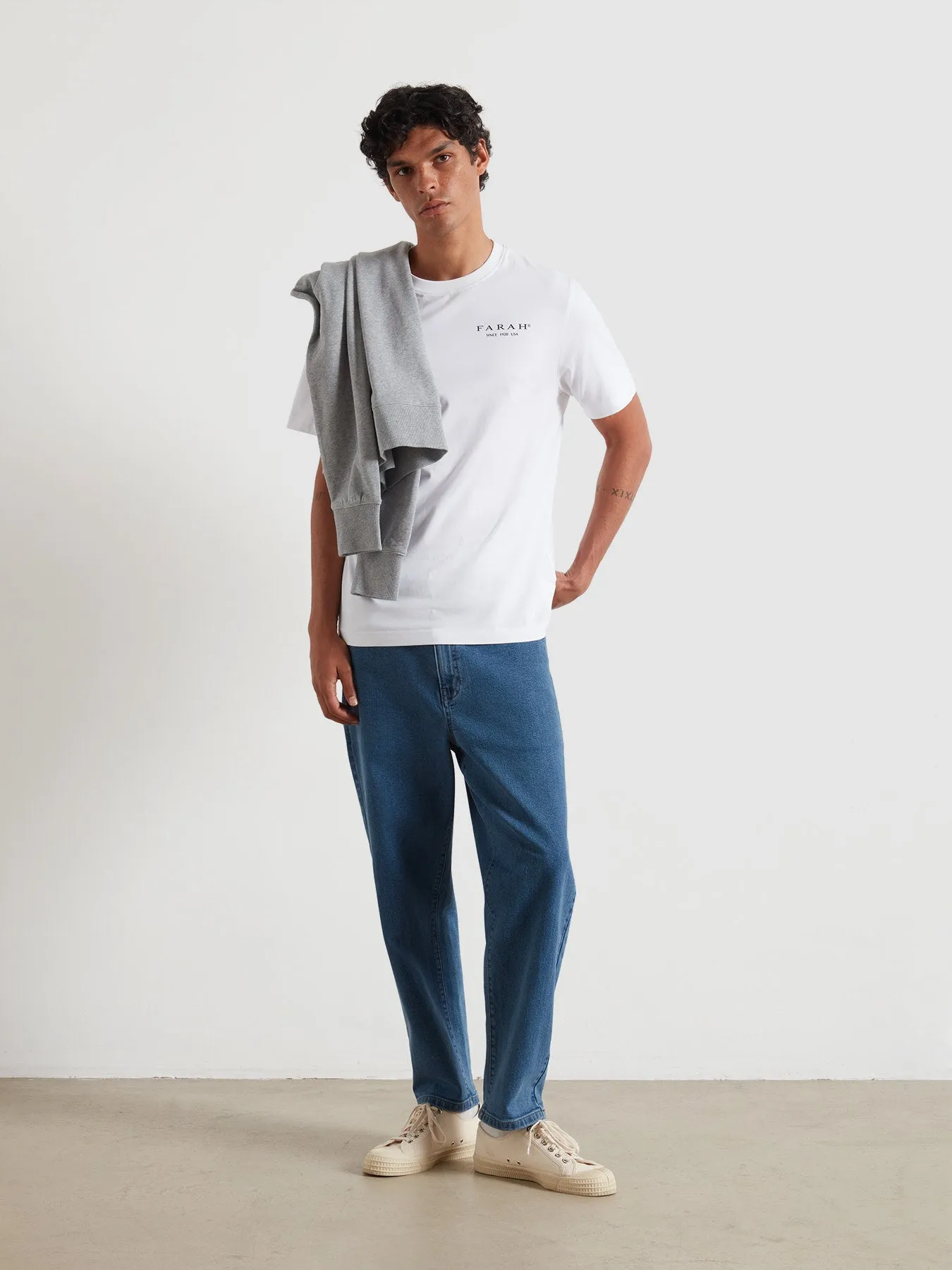 Lansdown Graphic T-Shirt In White sold by Farah product image thumbnail 2