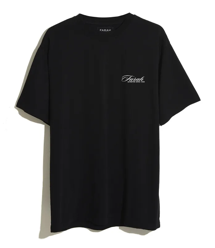 Byron Graphic T-Shirt In Black sold by Farah