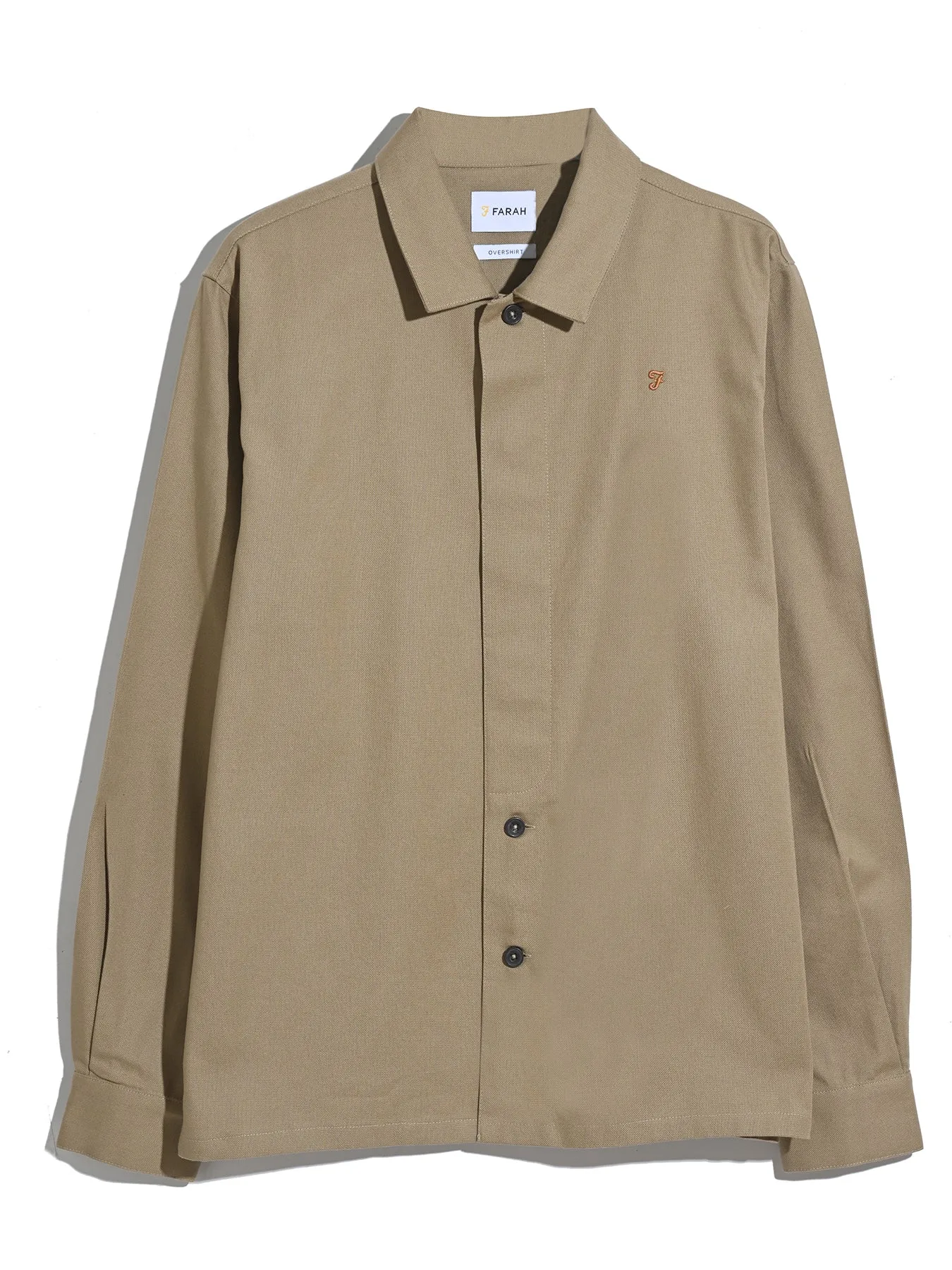 Callier Overshirt In Beige sold by Farah product image thumbnail 5