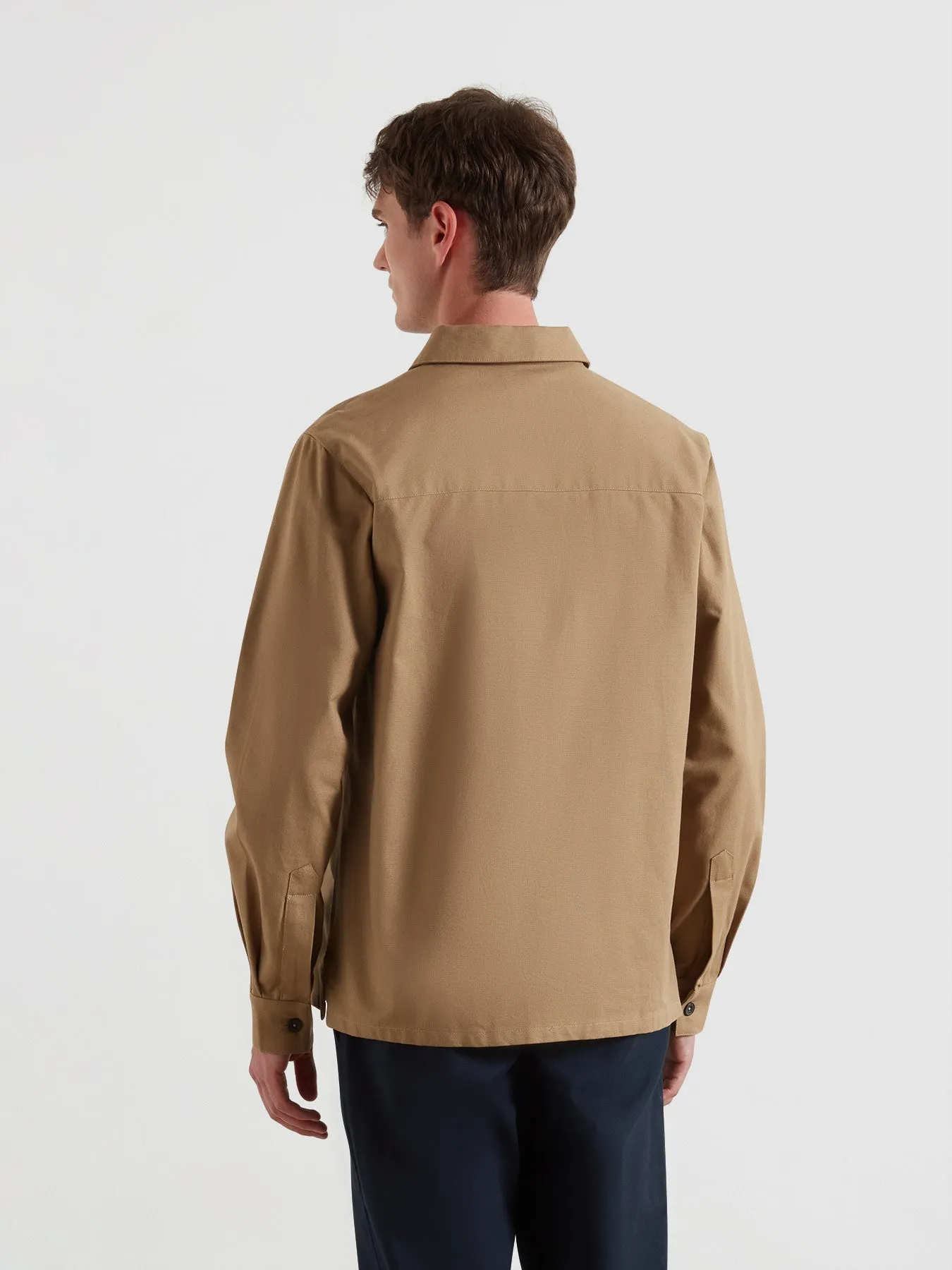 Callier Overshirt In Beige sold by Farah product image thumbnail 3