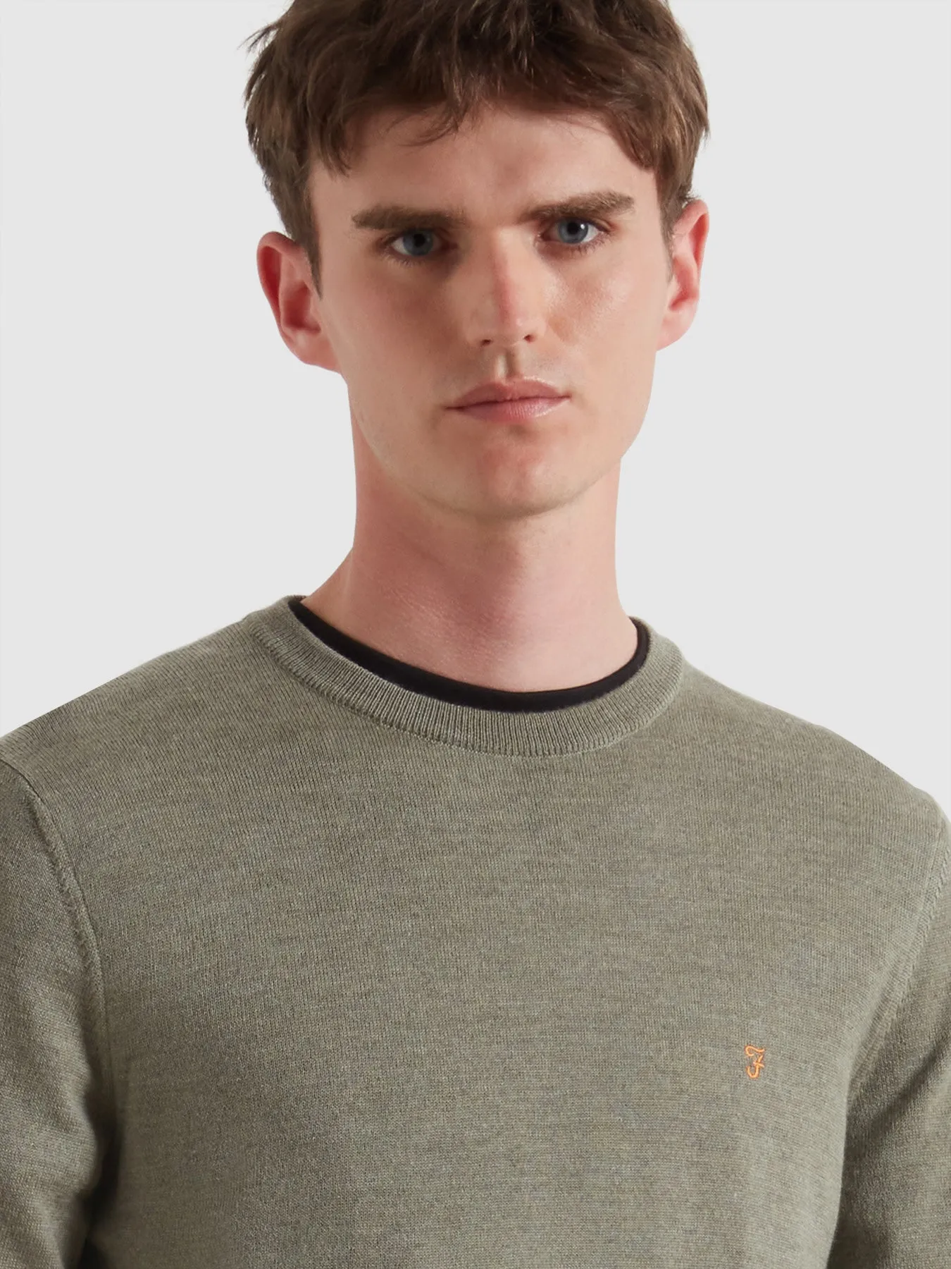 Mullen Merino Wool Sweater In Tarragon Green sold by Farah product image thumbnail 4