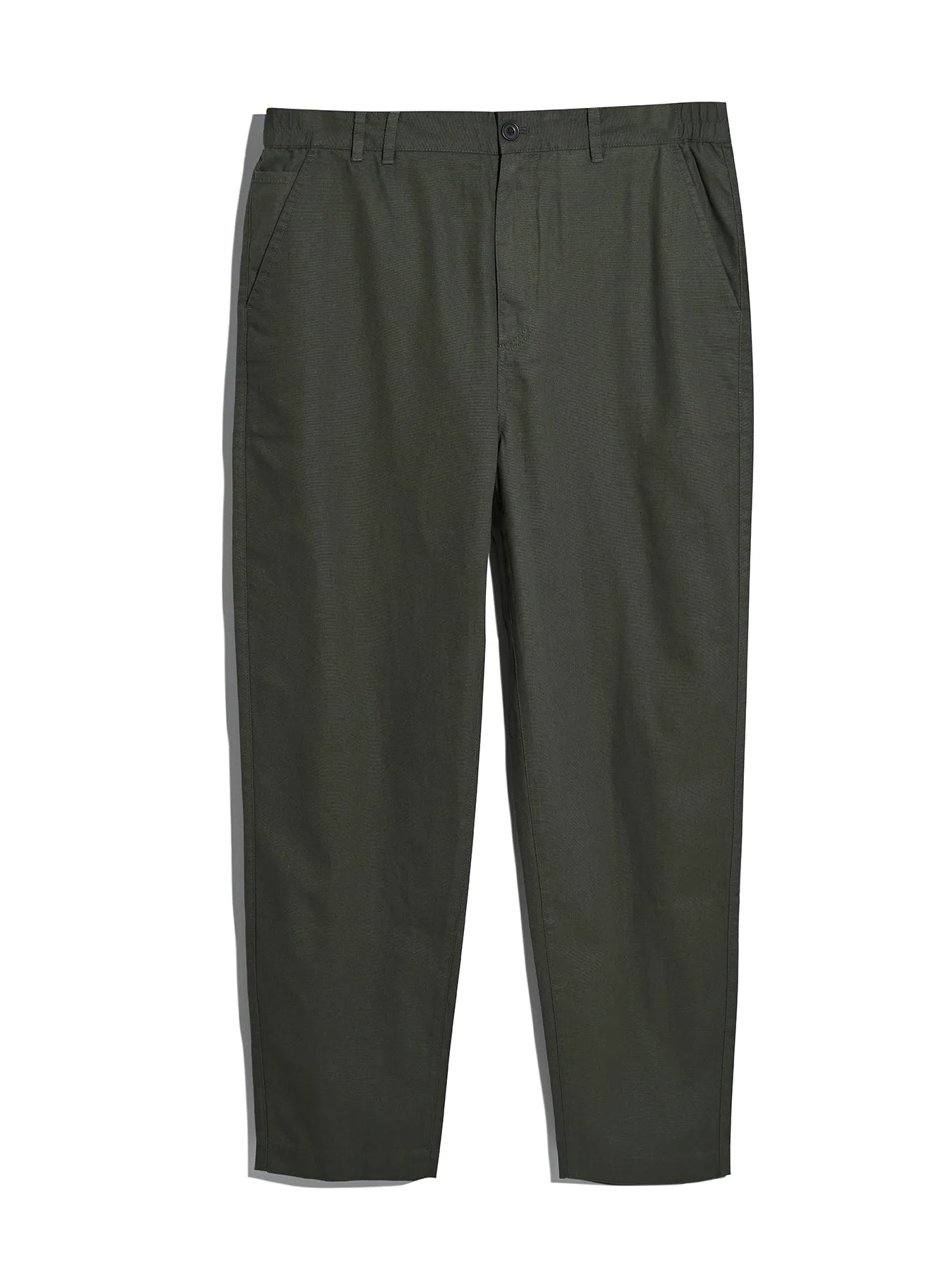 Hawtin Relaxed Tapered Fit Full Length Trousers In Olive Green sold by Farah product image thumbnail 5