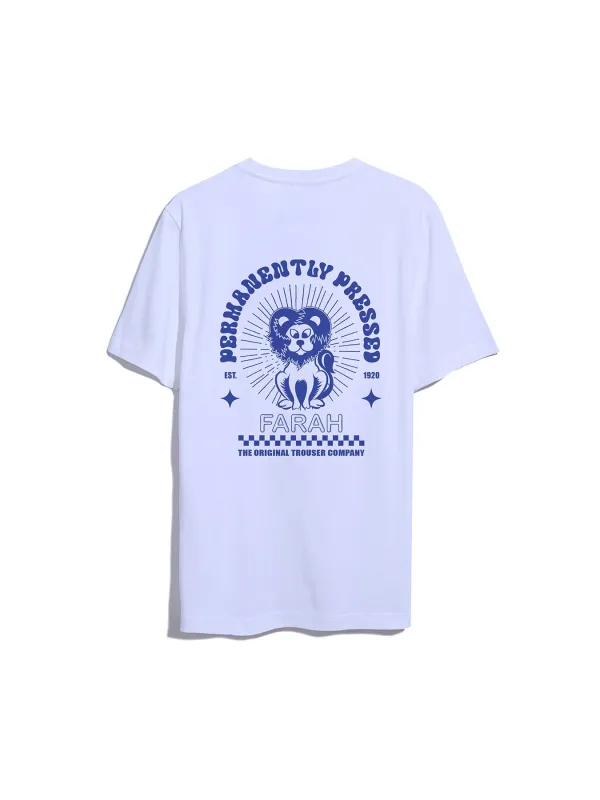 Harker Graphic T-Shirt In White sold by Farah