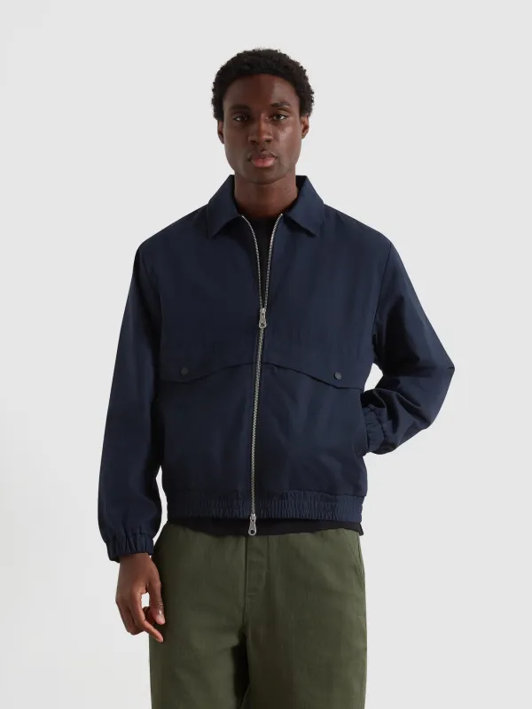 Tyler Blouson Jacket In True Navy sold by Farah