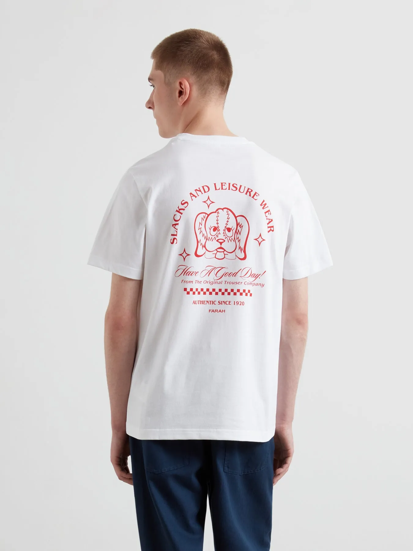 Byron Graphic T-Shirt In White sold by Farah product image thumbnail 3