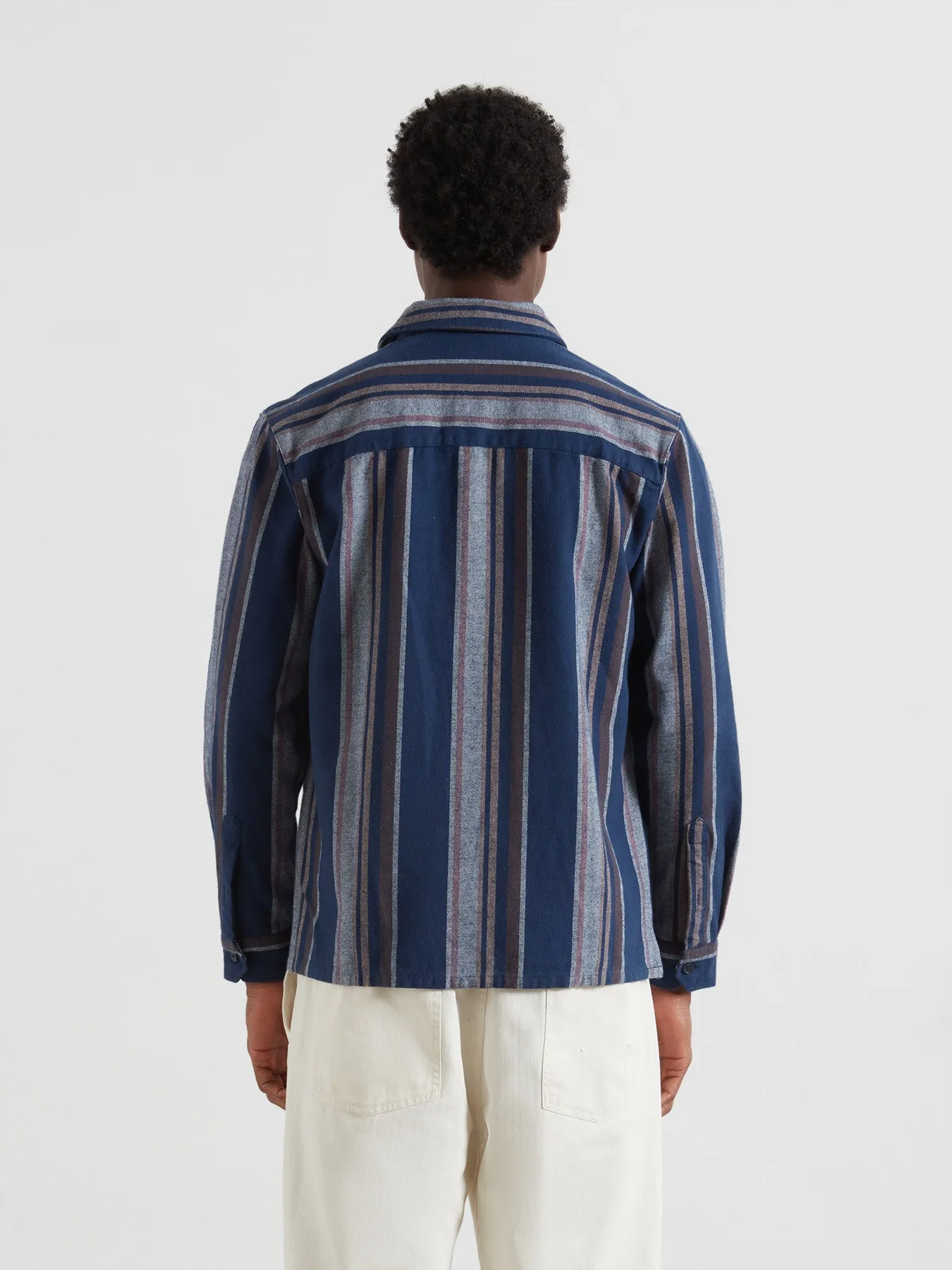 Joshua Striped Overshirt In Yale sold by Farah product image thumbnail 3