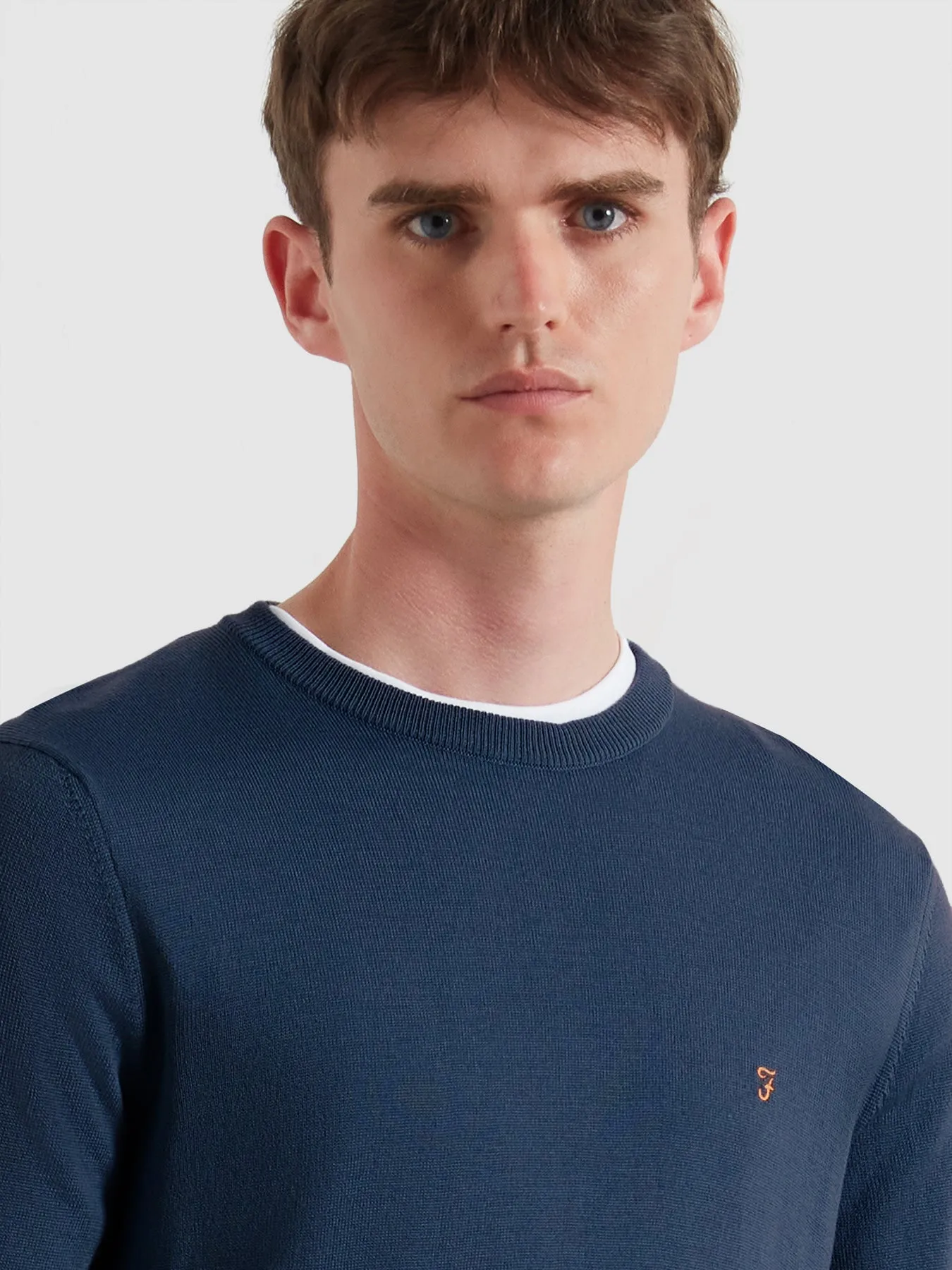 Mullen Merino Wool Sweater In Blue River sold by Farah product image thumbnail 4