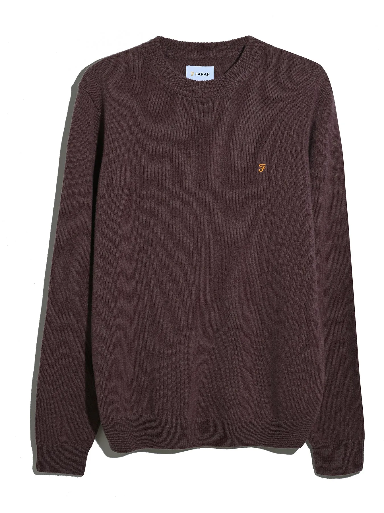 Maidstone Lambswool Sweater In Dusky Mauve sold by Farah product image thumbnail 5