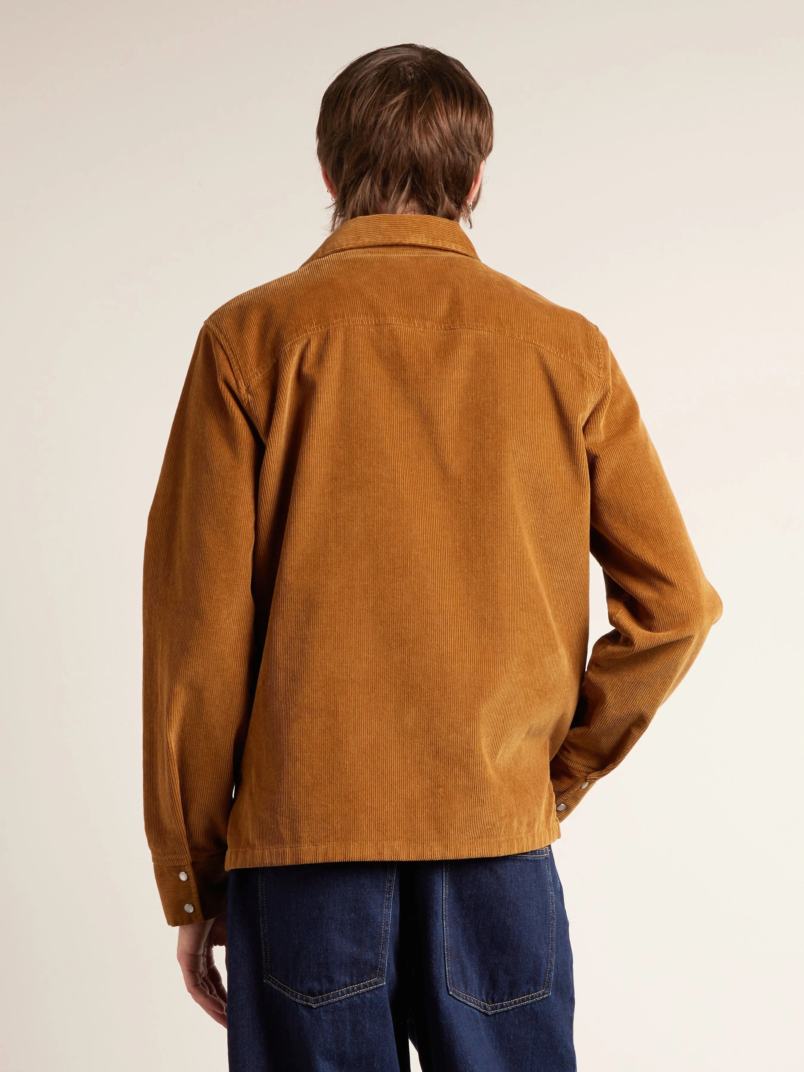 Montwood Archive Cord Overshirt In Rich Tobacco sold by Farah product image thumbnail 3