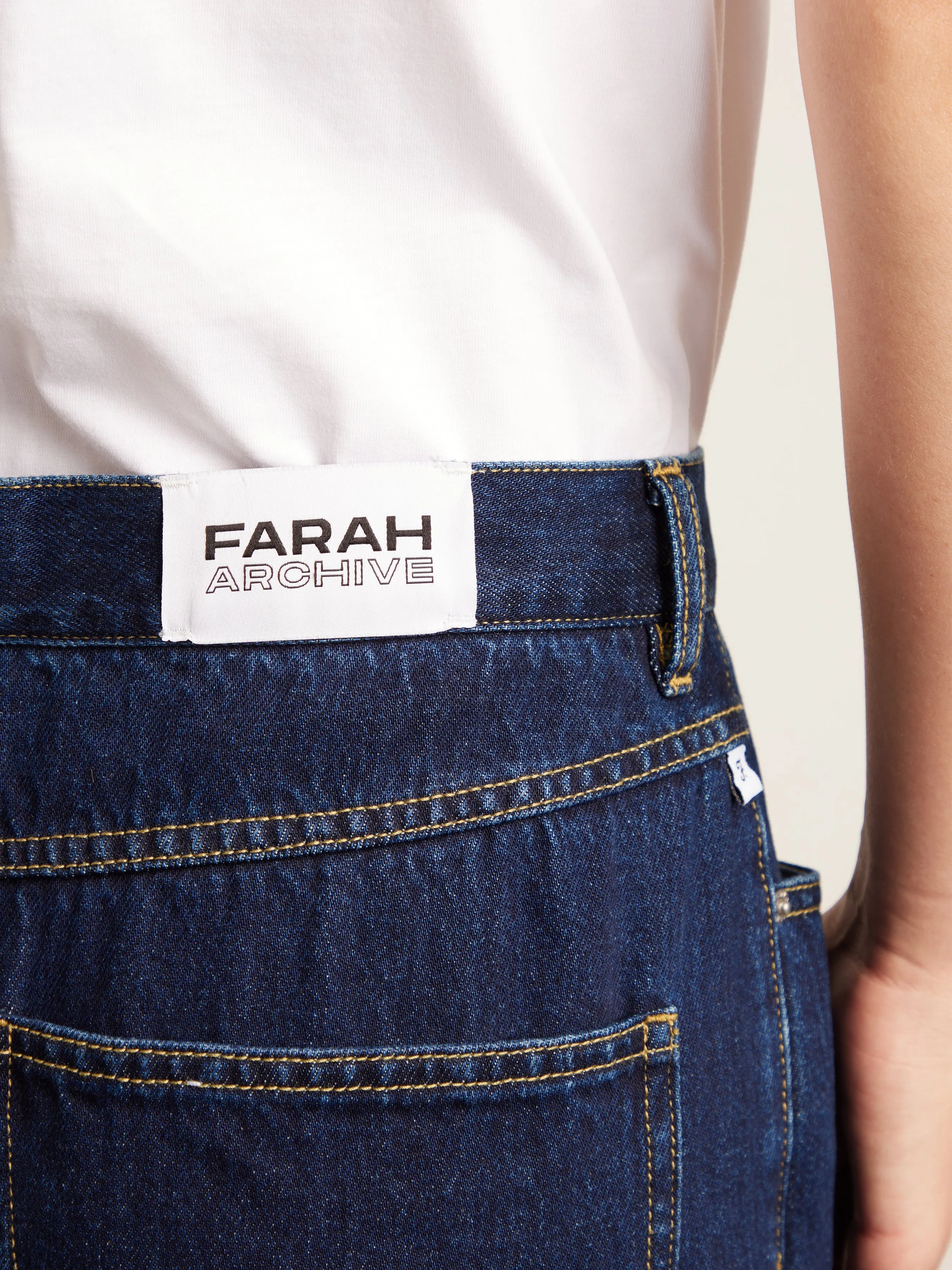 Sambrano Archive Reinforced Jeans In Mid Denim sold by Farah product image thumbnail 4