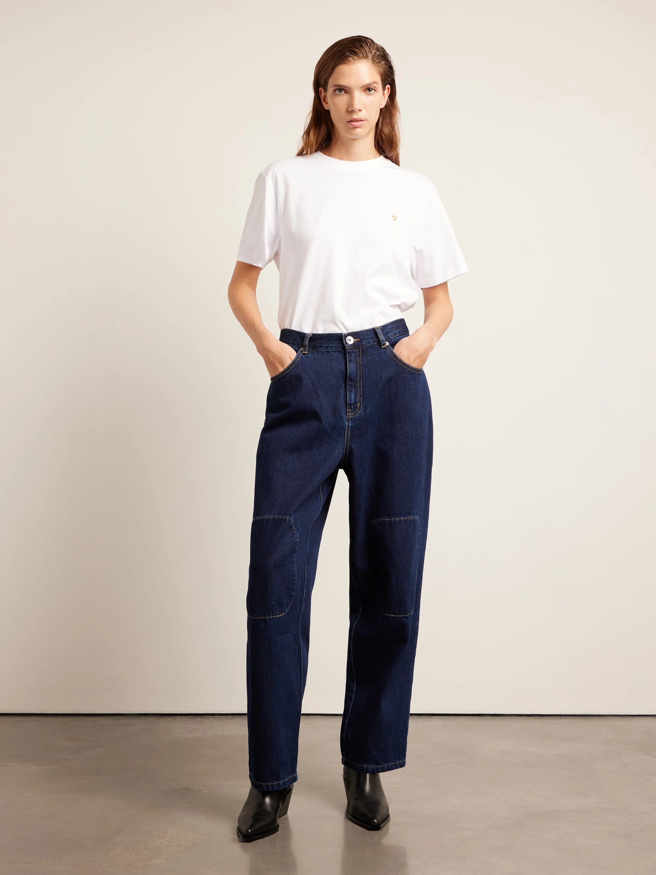 Sambrano Archive Reinforced Jeans In Mid Denim sold by Farah product image thumbnail 5