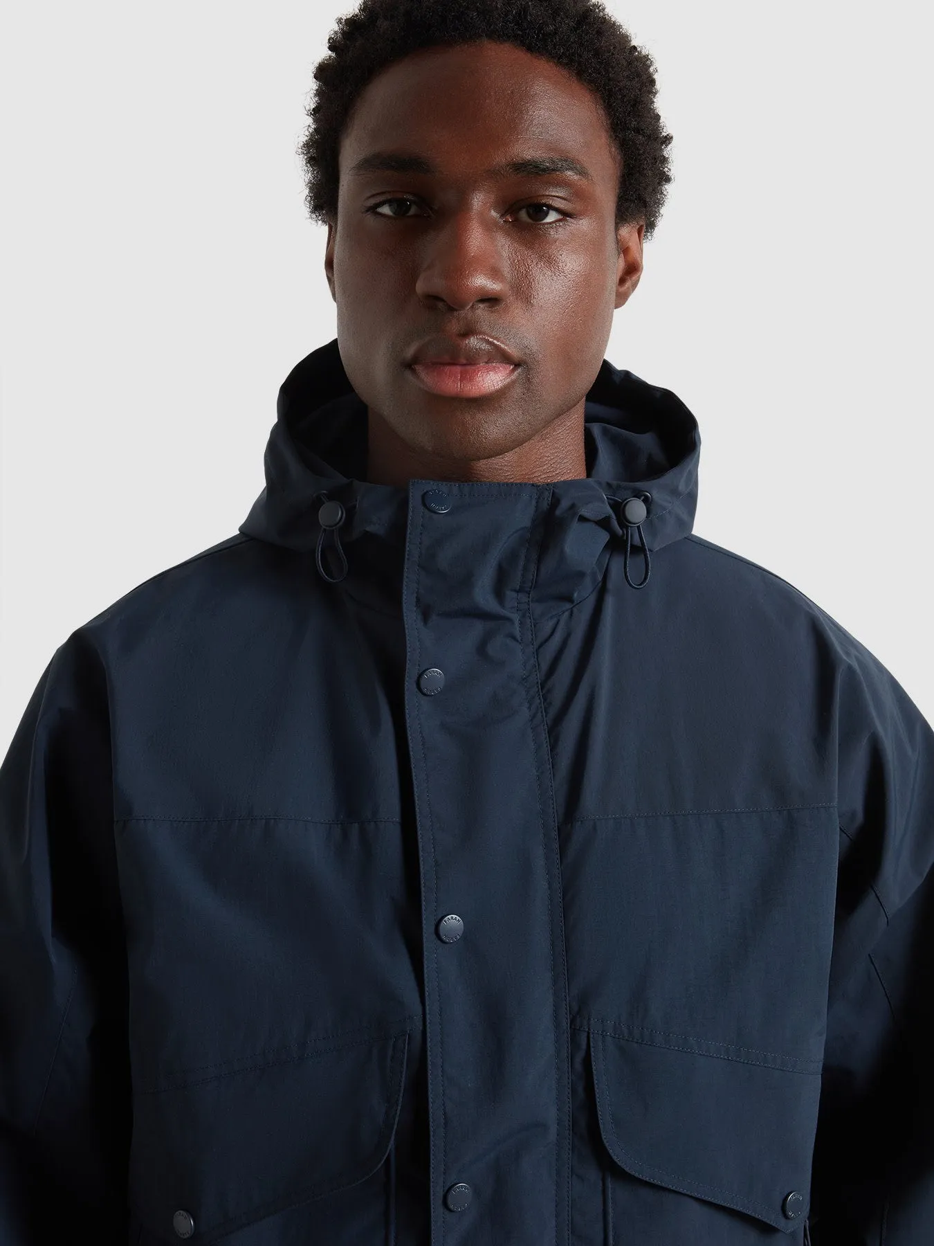 Shenley Hooded Jacket In True Navy sold by Farah product image thumbnail 4