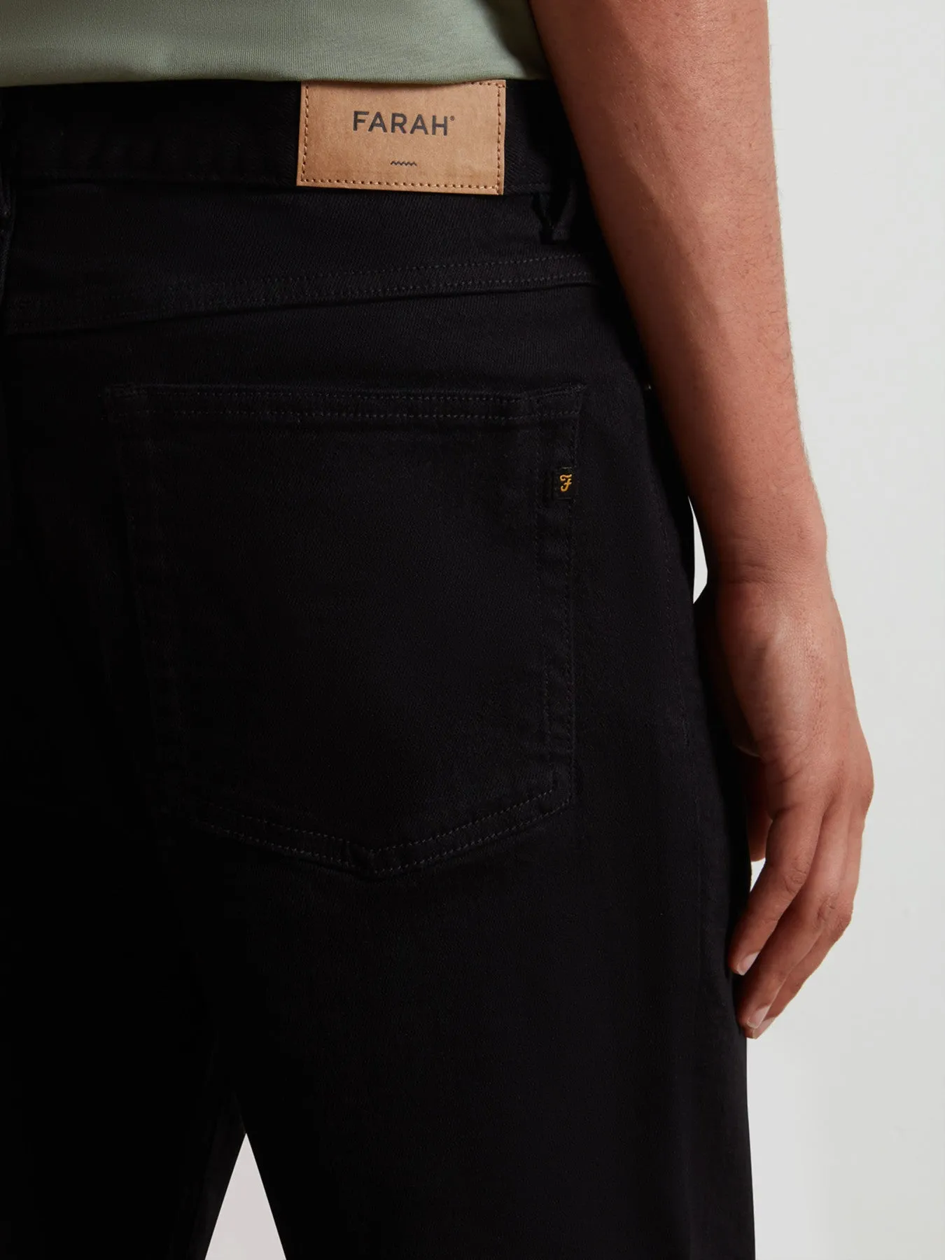 Norwood Regular Fit Jeans In Black sold by Farah product image thumbnail 4