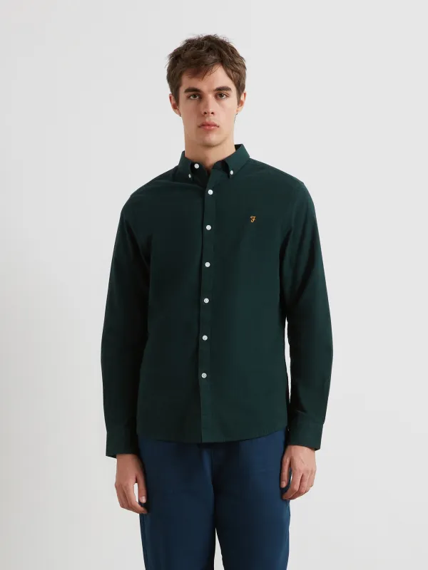 Steen Casual Fit Shirt In Woodland Pine Marl sold by Farah