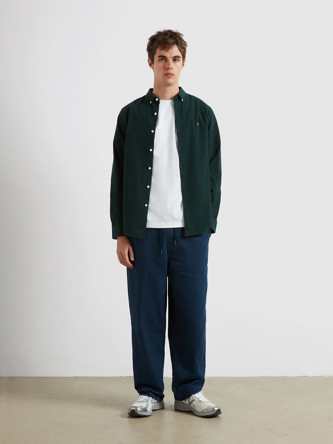 Steen Casual Fit Shirt In Woodland Pine Marl sold by Farah product image thumbnail 2