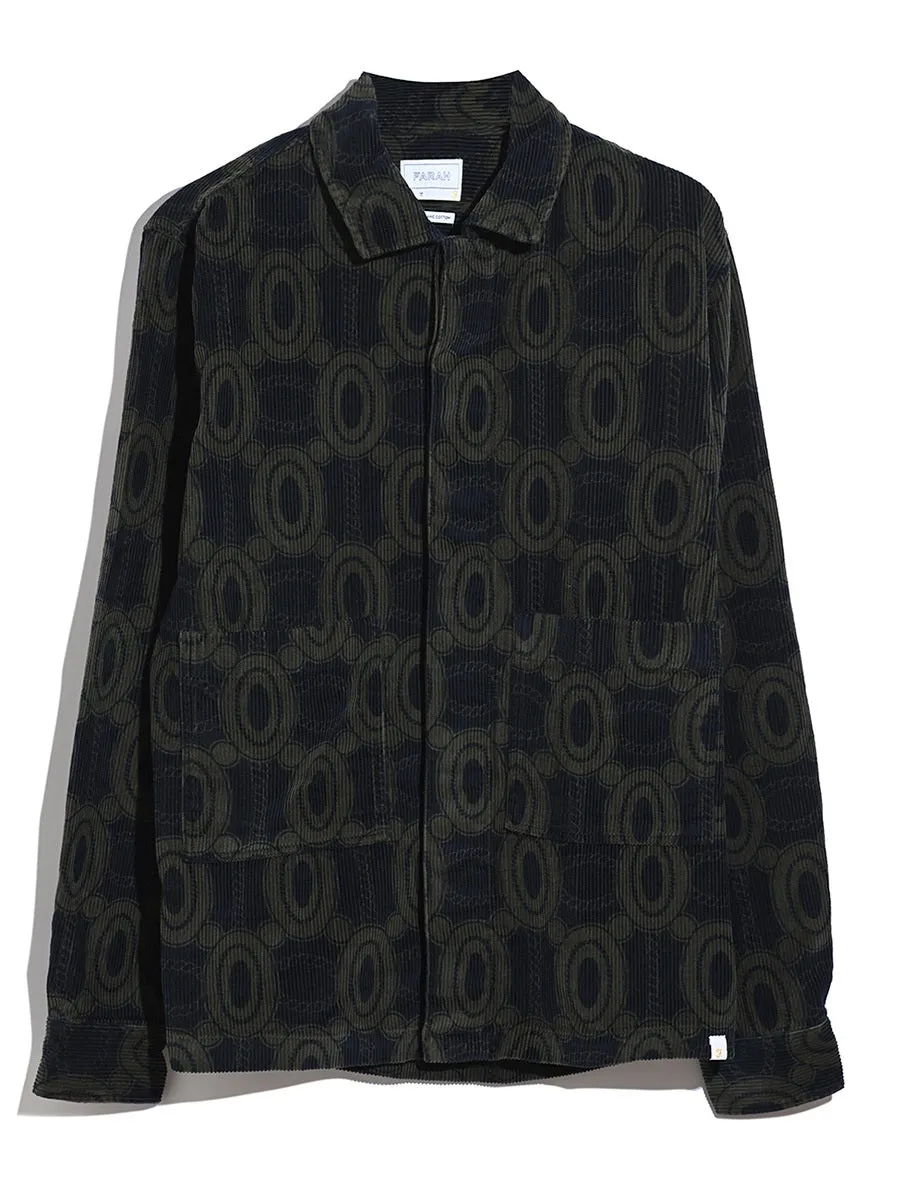 Stanley Cord Overshirt In True Navy sold by Farah product image thumbnail 5