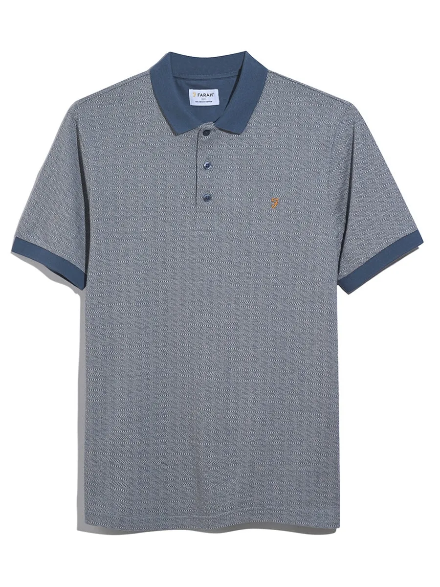 Sefton Jacquard Polo Shirt In River Bed sold by Farah product image thumbnail 5