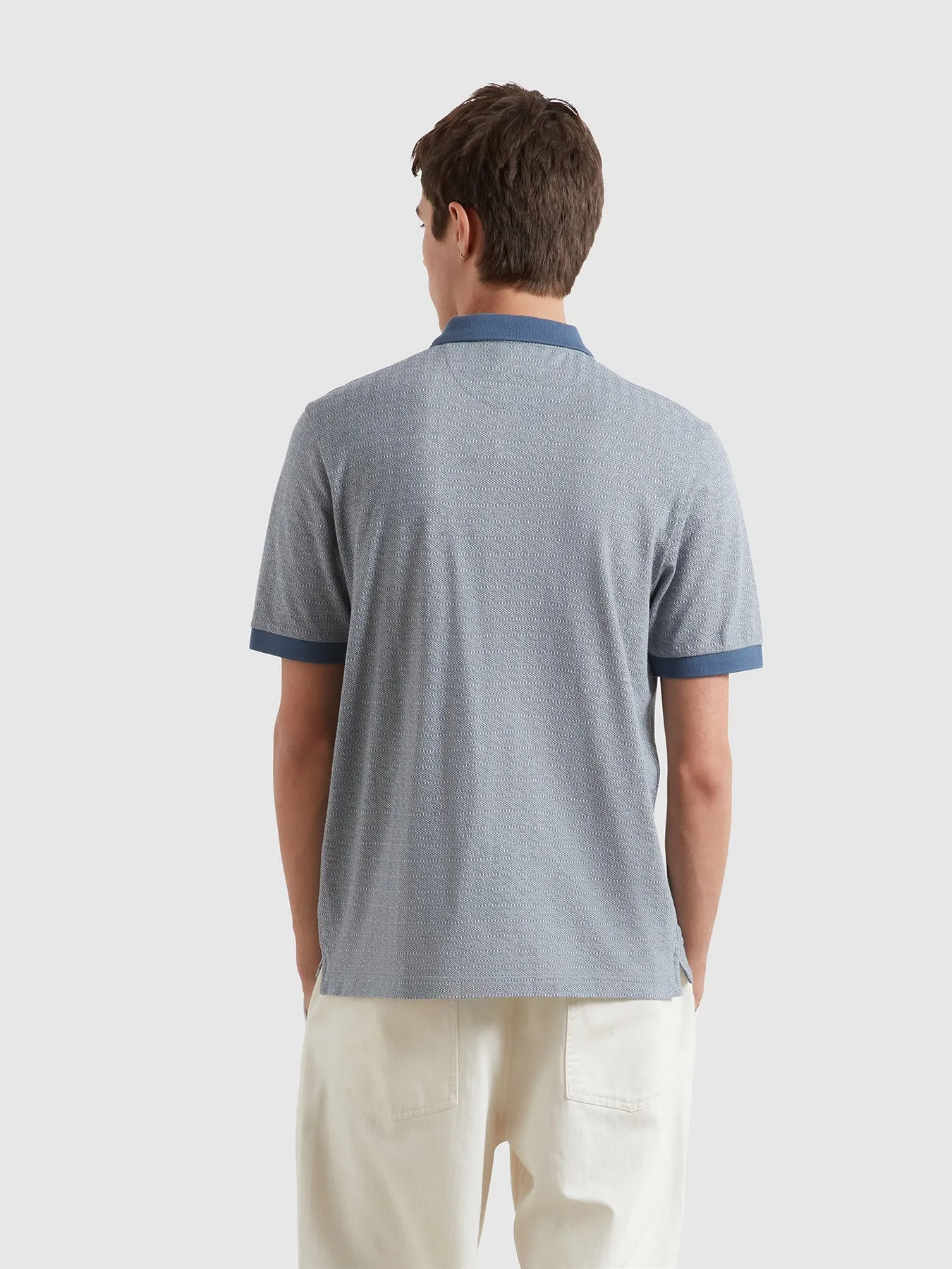 Sefton Jacquard Polo Shirt In River Bed sold by Farah product image thumbnail 3