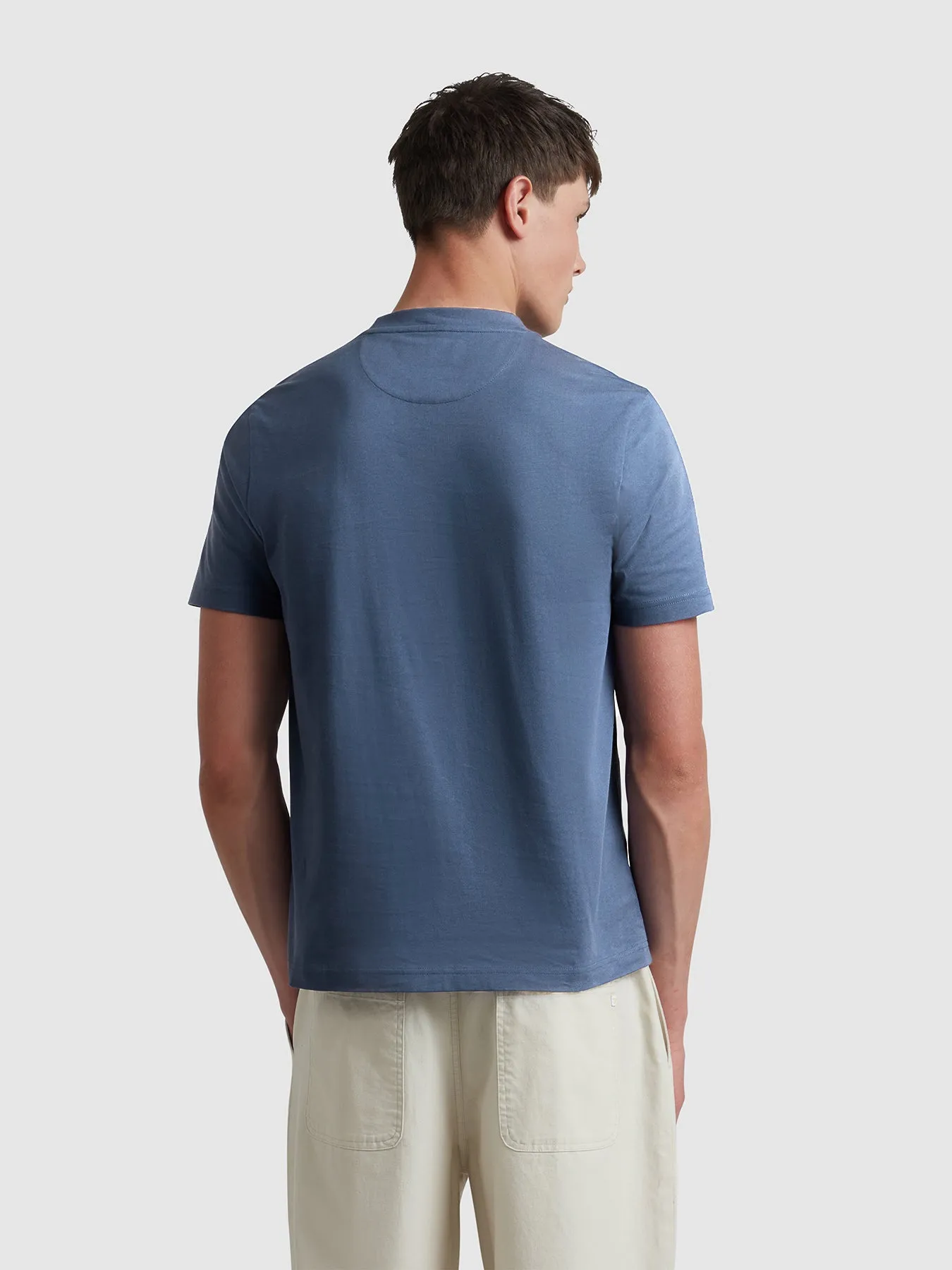 Danny Regular Fit Organic Cotton T-Shirt In River Bed sold by Farah product image thumbnail 3