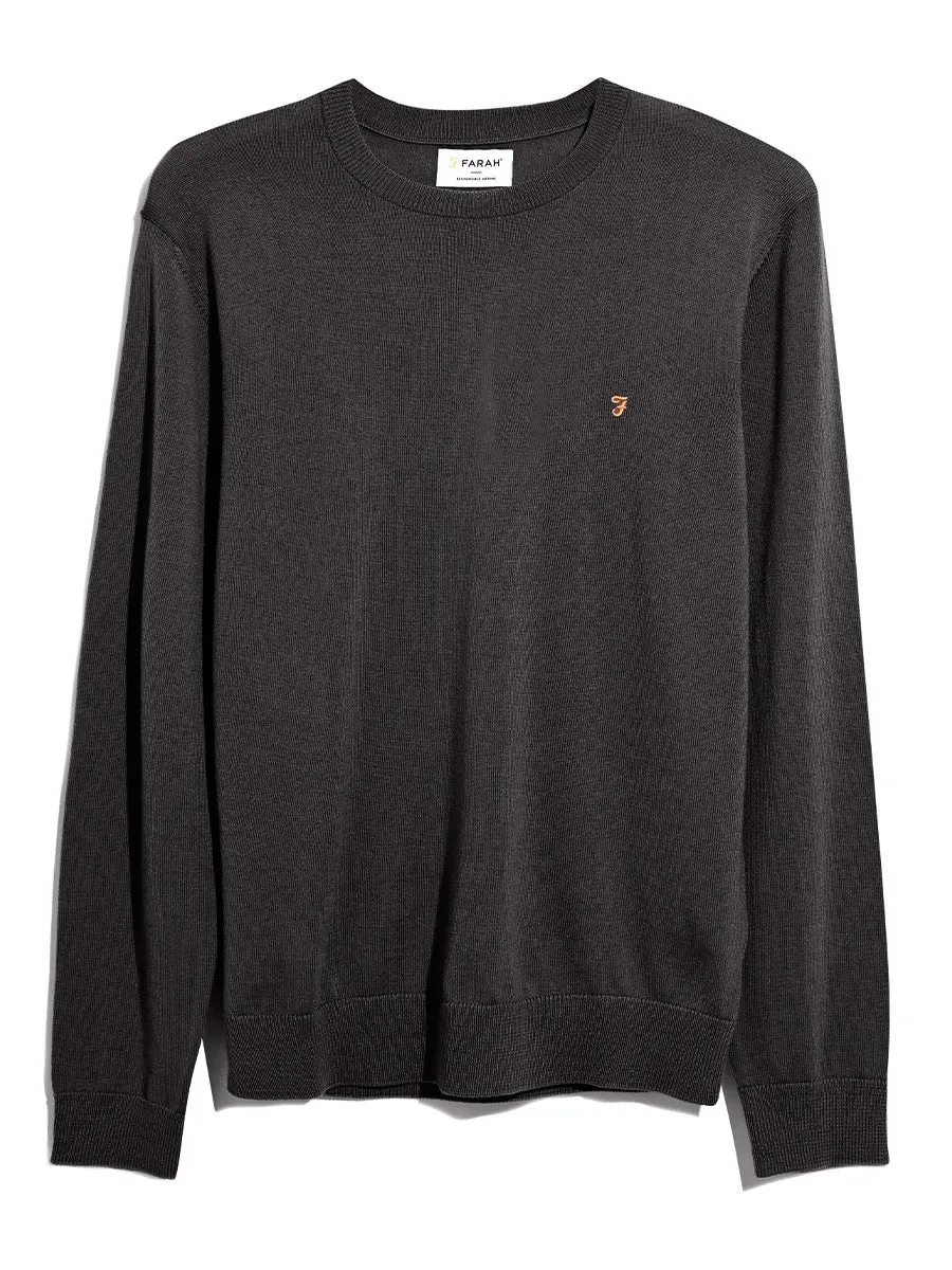 Mullen Merino Wool Sweater In Submarine Grey sold by Farah product image thumbnail 5