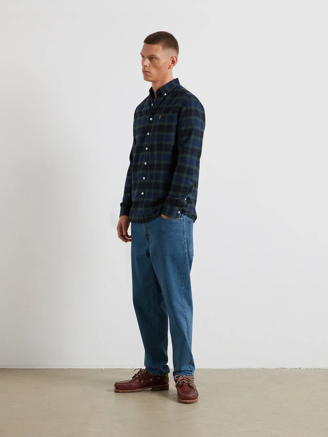 Kennett Check Shirt In Pine sold by Farah product image thumbnail 2