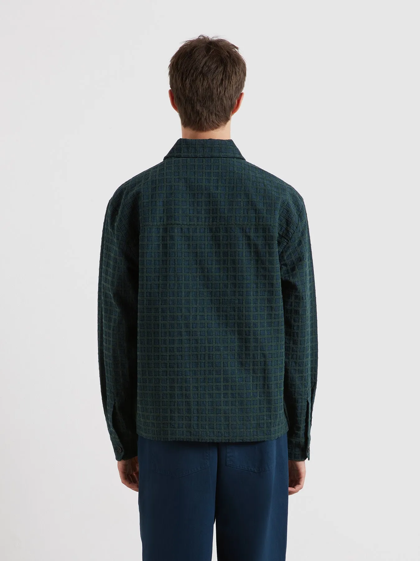 Photie Check Overshirt In Poplar Green sold by Farah product image thumbnail 3
