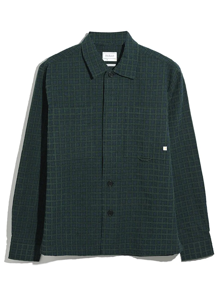 Photie Check Overshirt In Poplar Green sold by Farah product image thumbnail 5