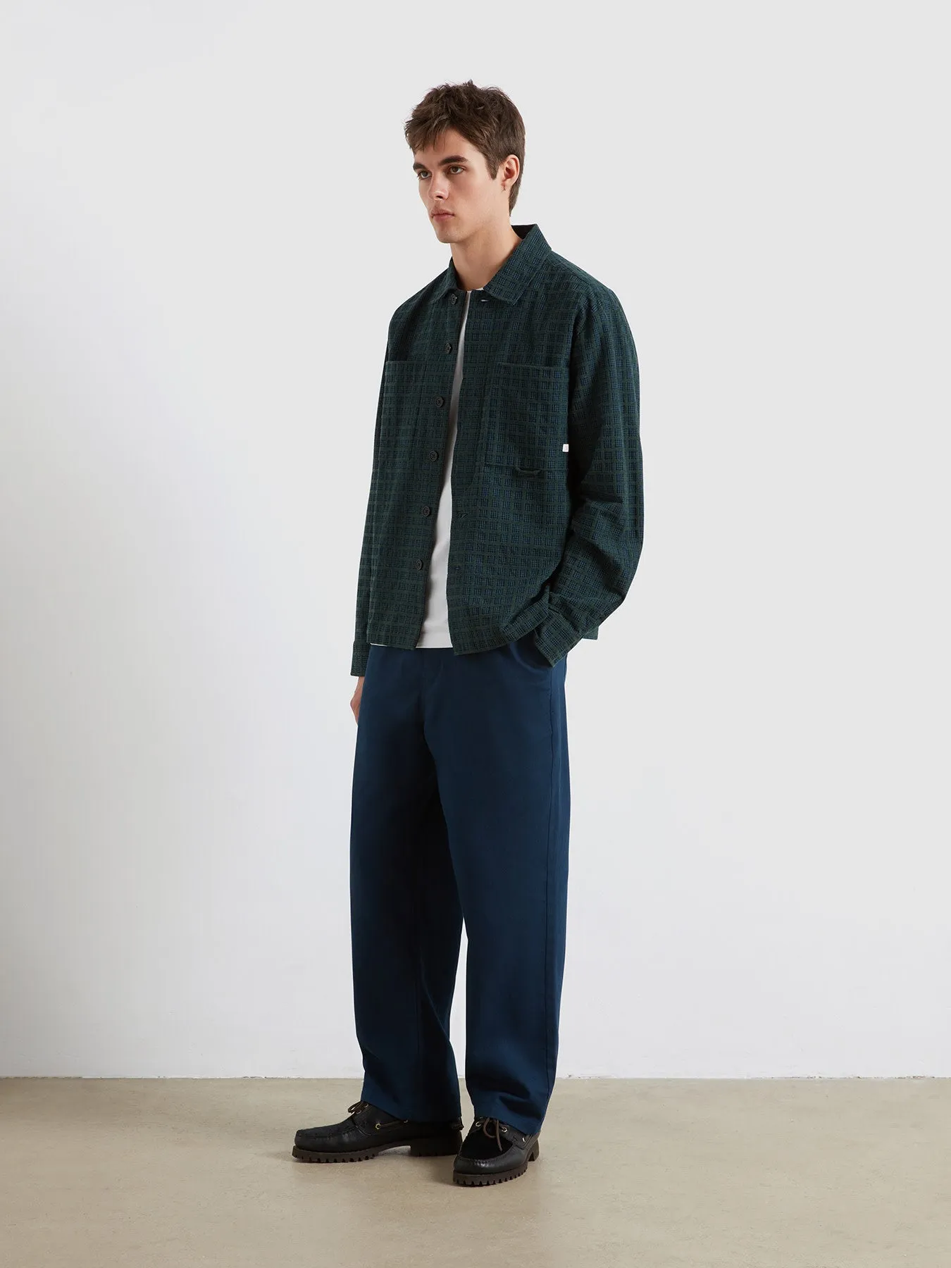 Photie Check Overshirt In Poplar Green sold by Farah product image thumbnail 2