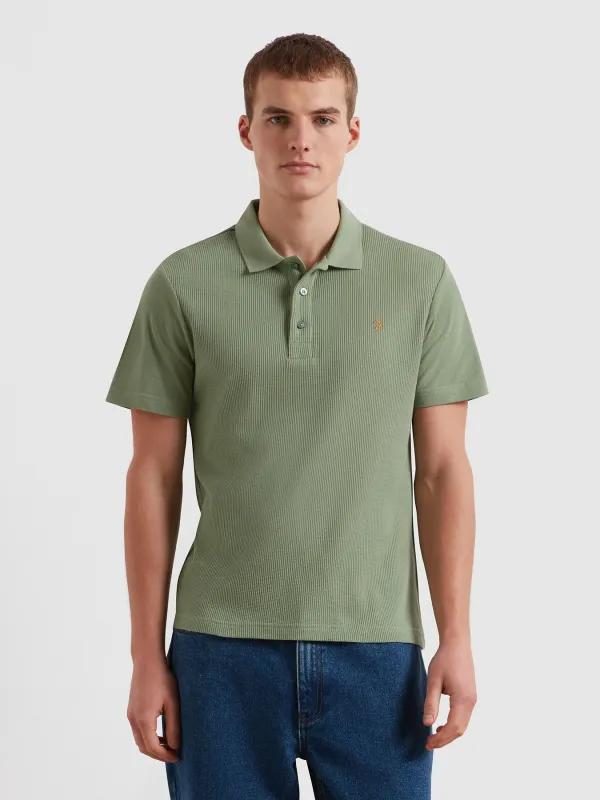 Forster Textured Polo Shirt In Farah Jade sold by Farah