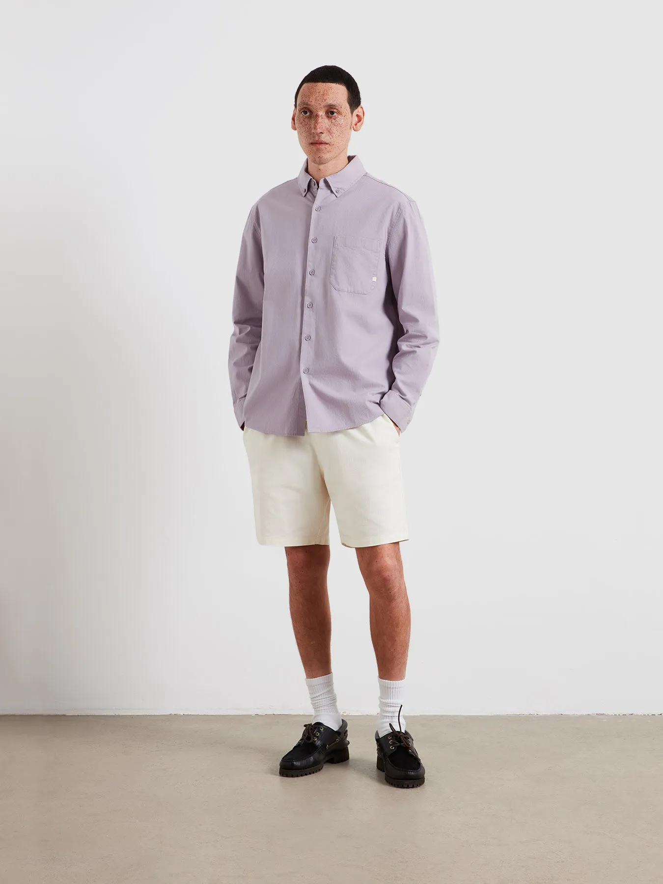 Netherton Bedford Cord Shirt In Dusky Lavender sold by Farah product image thumbnail 3