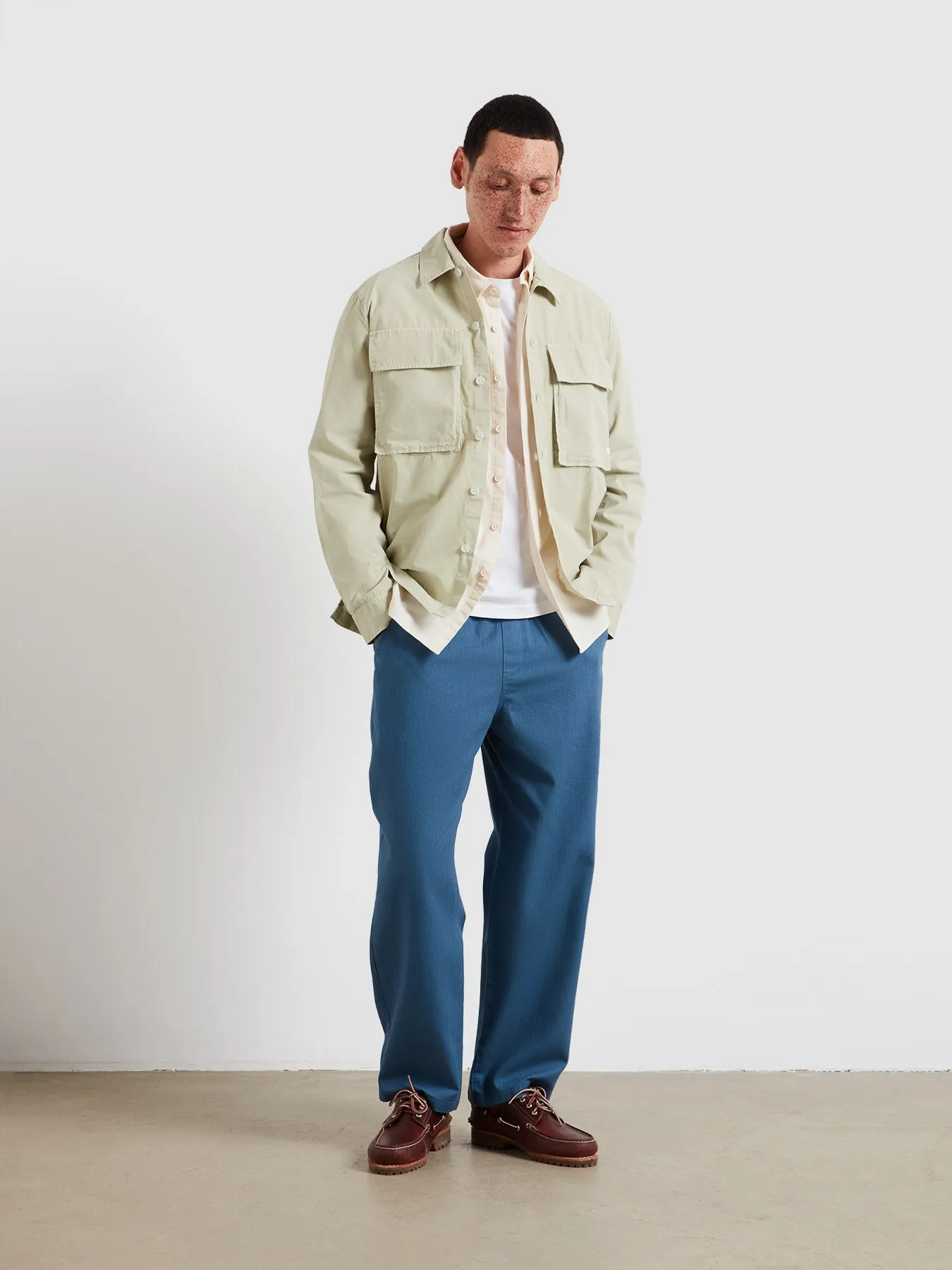 Ralph Overshirt In Green Shade sold by Farah product image thumbnail 3