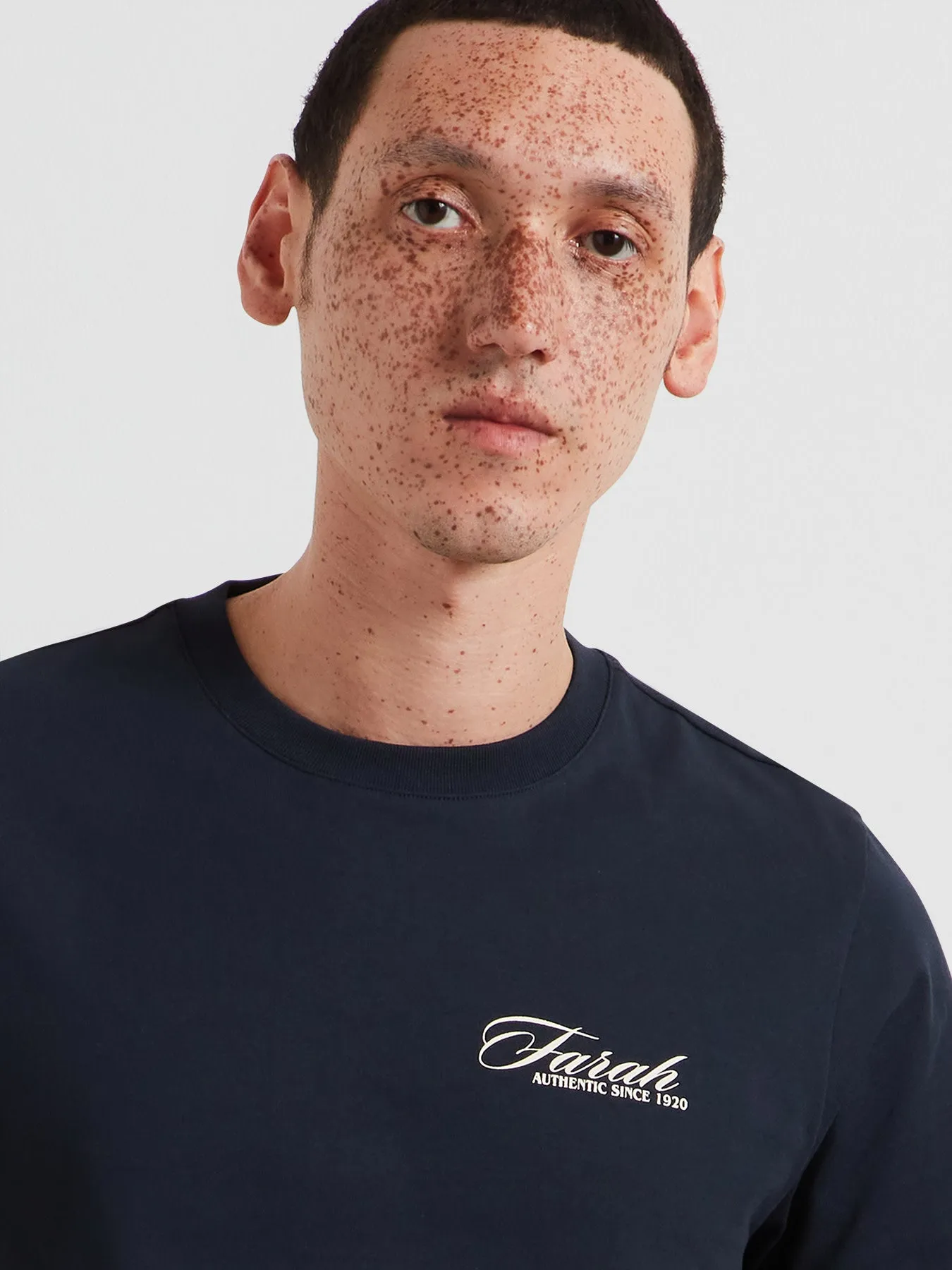 Byron Graphic T-Shirt In True Navy sold by Farah product image thumbnail 4