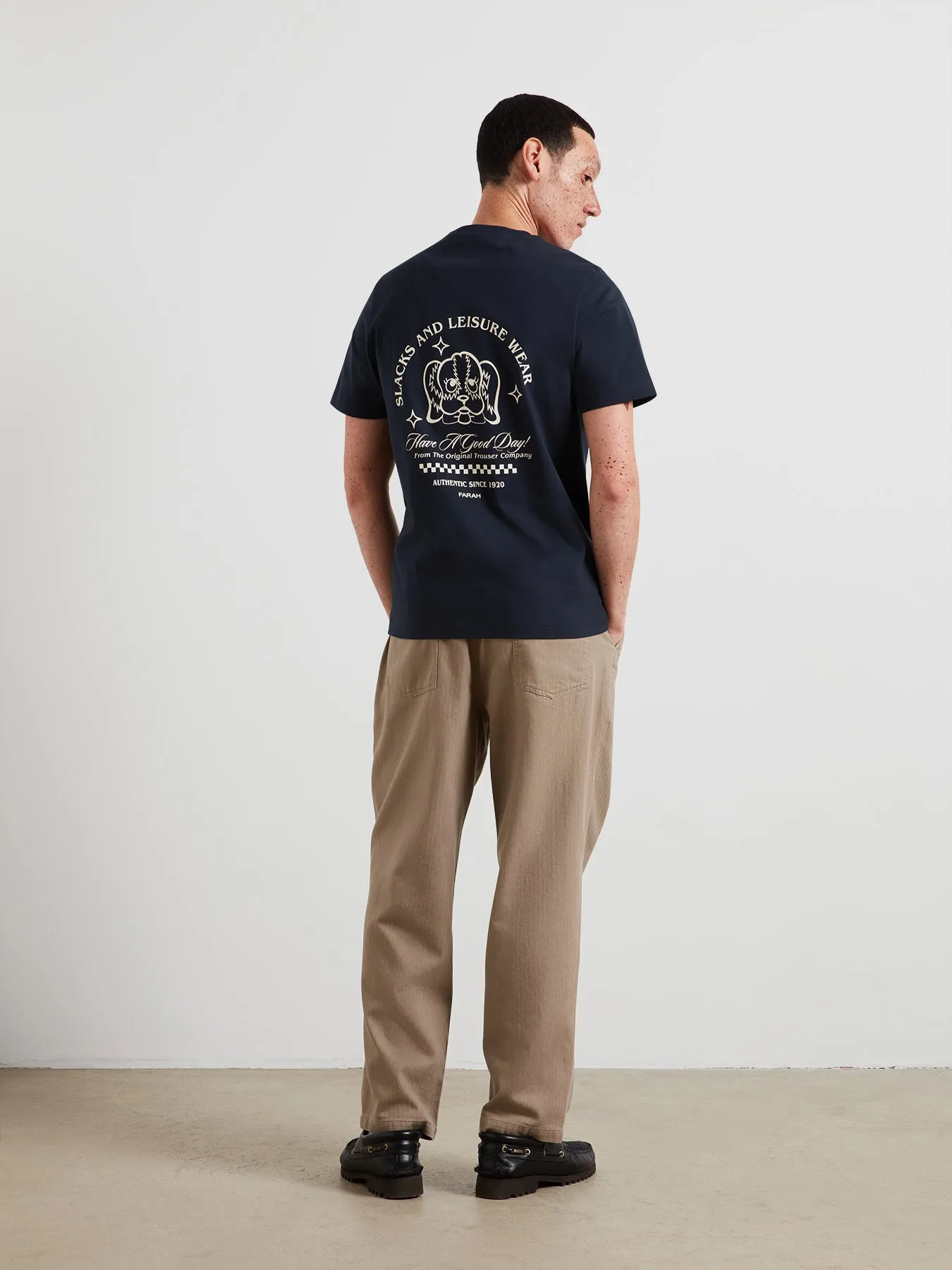 Byron Graphic T-Shirt In True Navy sold by Farah product image thumbnail 3