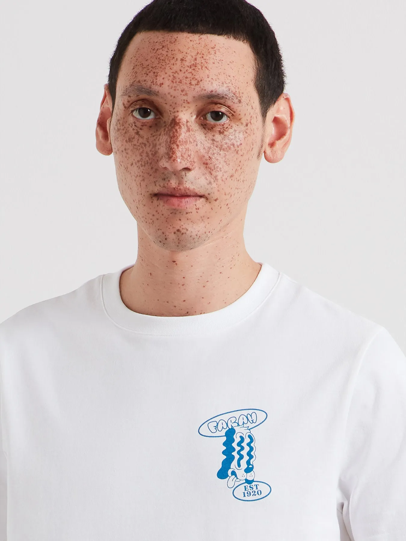 Tristan Graphic T-Shirt In White sold by Farah product image thumbnail 4