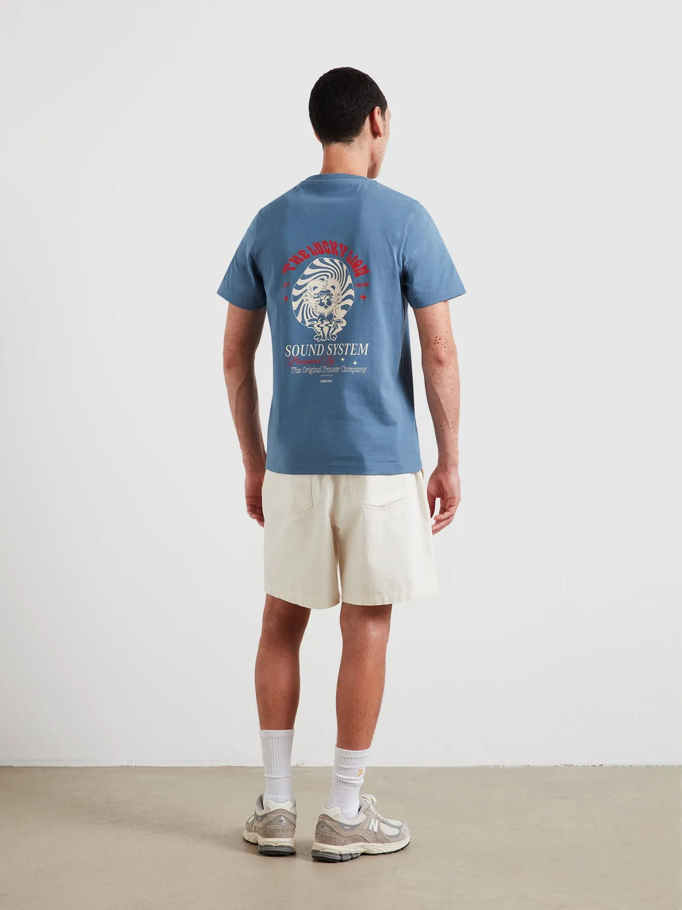 Morween Graphic T-Shirt In Blue Tide sold by Farah product image thumbnail 3
