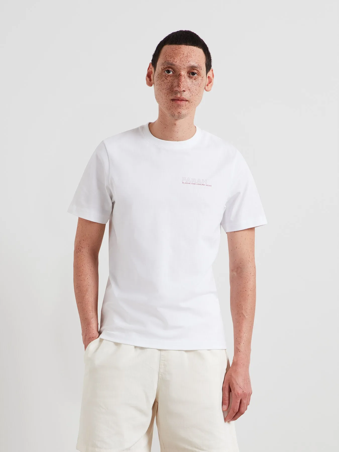 Dante Graphic T-Shirt In White sold by Farah