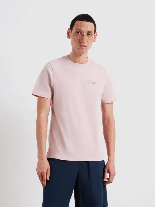 Dante Graphic T-Shirt In Flora Pink made by Farah
