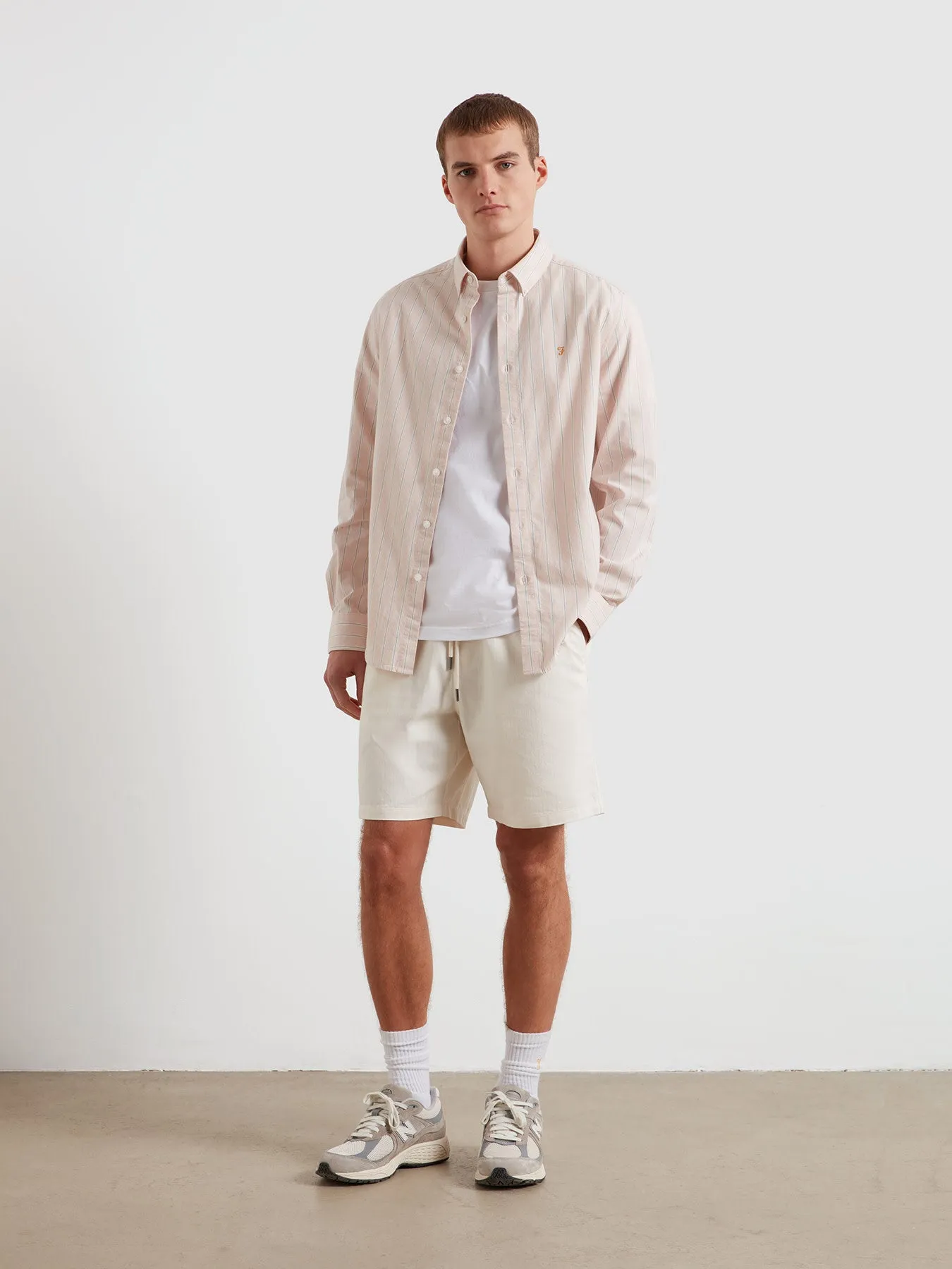 Steen Striped Shirt In Floral Pink Marl sold by Farah product image thumbnail 2