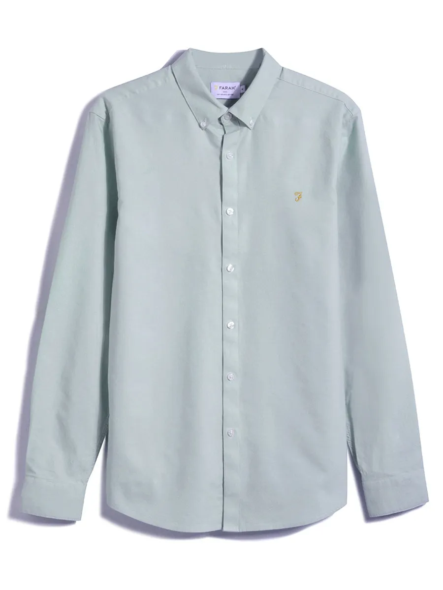 Brewer Slim Fit Organic Cotton Oxford Shirt In Farah Jade sold by Farah product image thumbnail 5