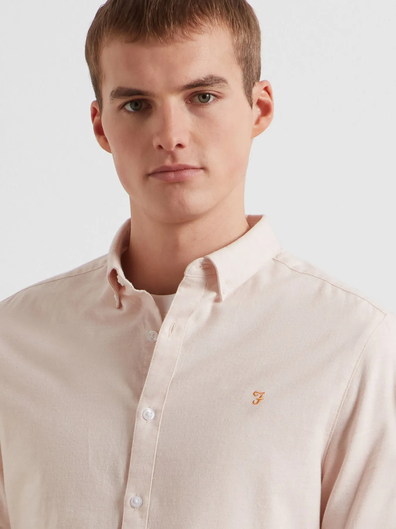 Steen Casual Fit Shirt In Floral Pink Marl sold by Farah product image thumbnail 4