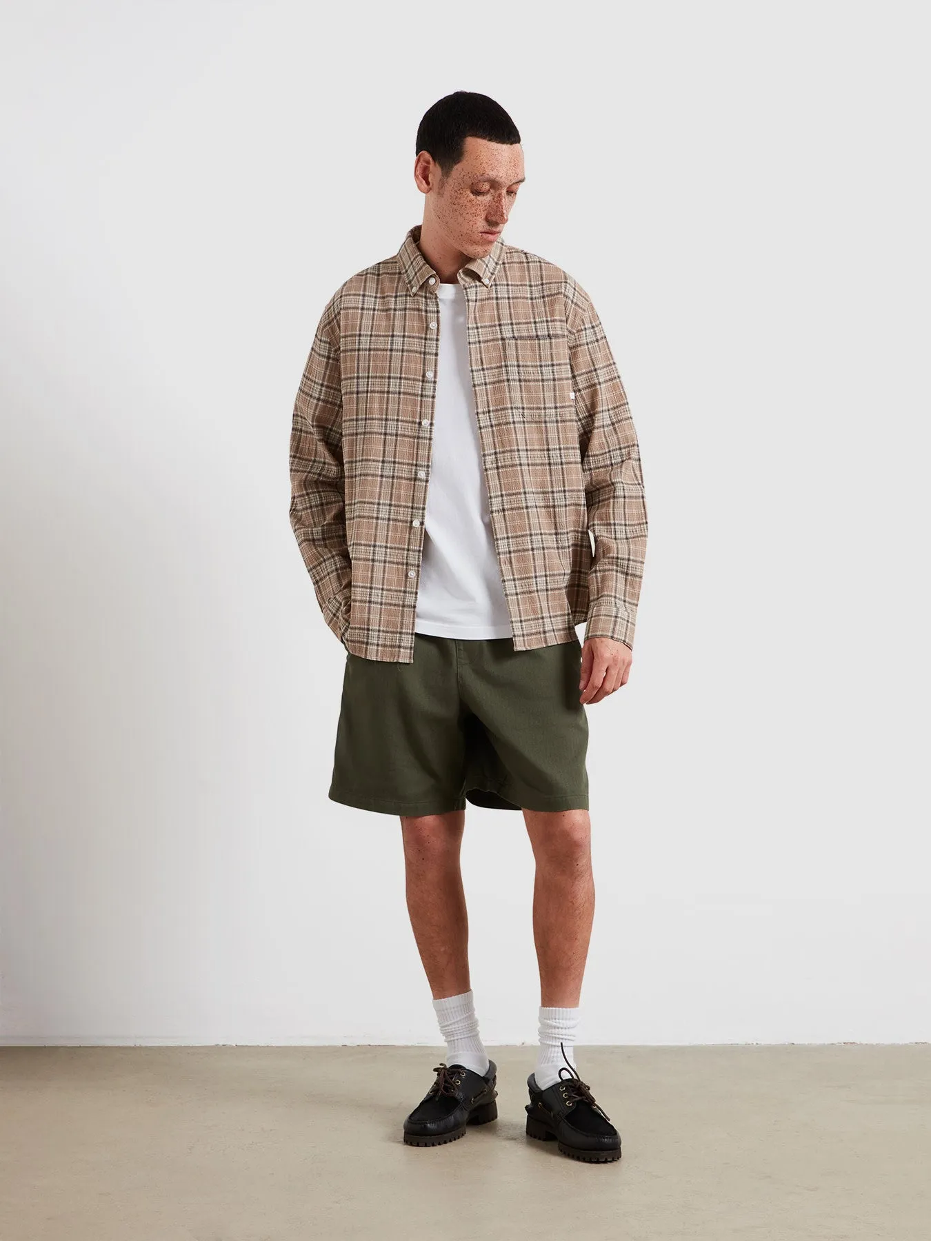 Sands Check Shirt In Ashen Taupe sold by Farah product image thumbnail 3