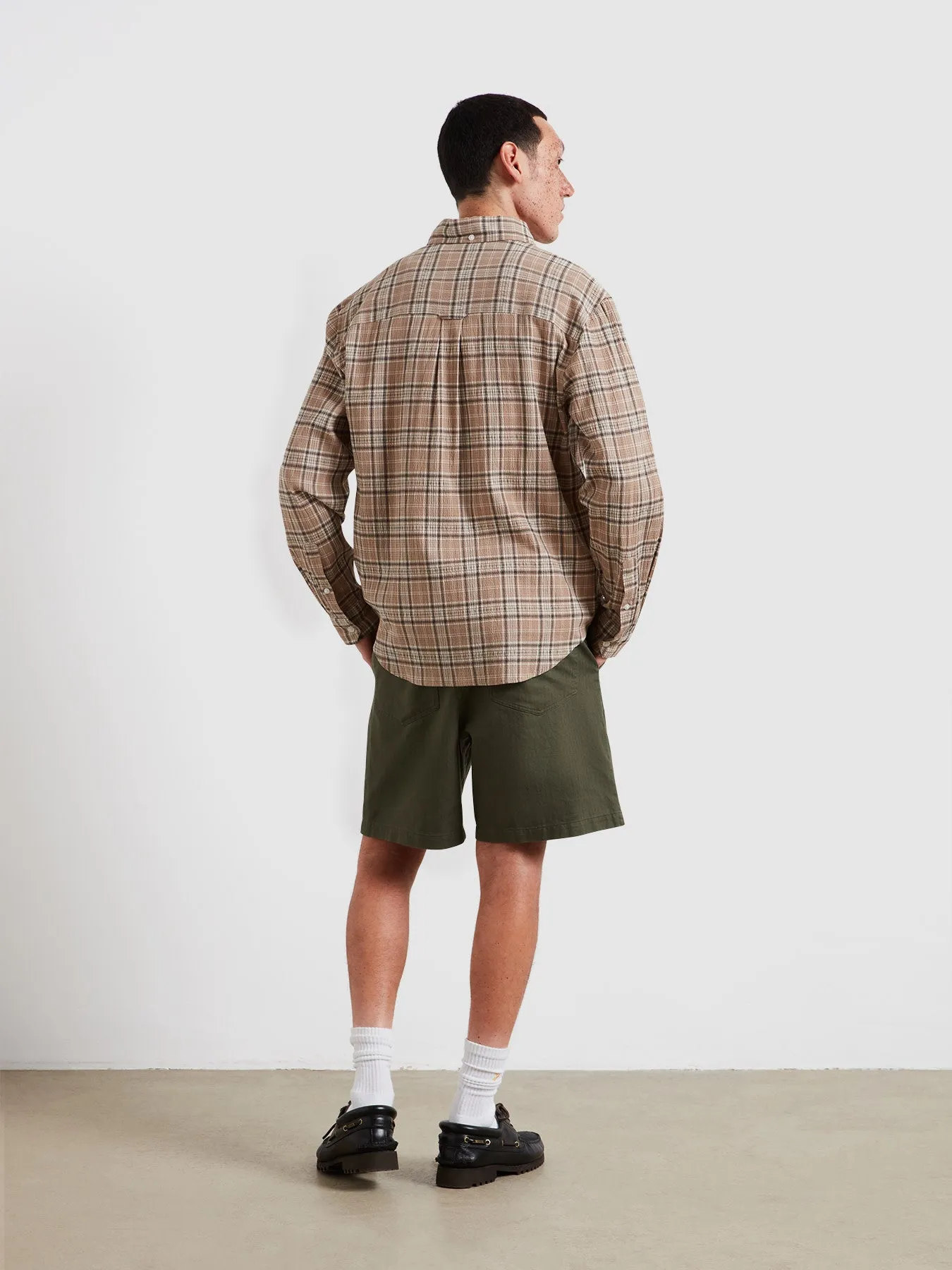 Sands Check Shirt In Ashen Taupe sold by Farah product image thumbnail 4